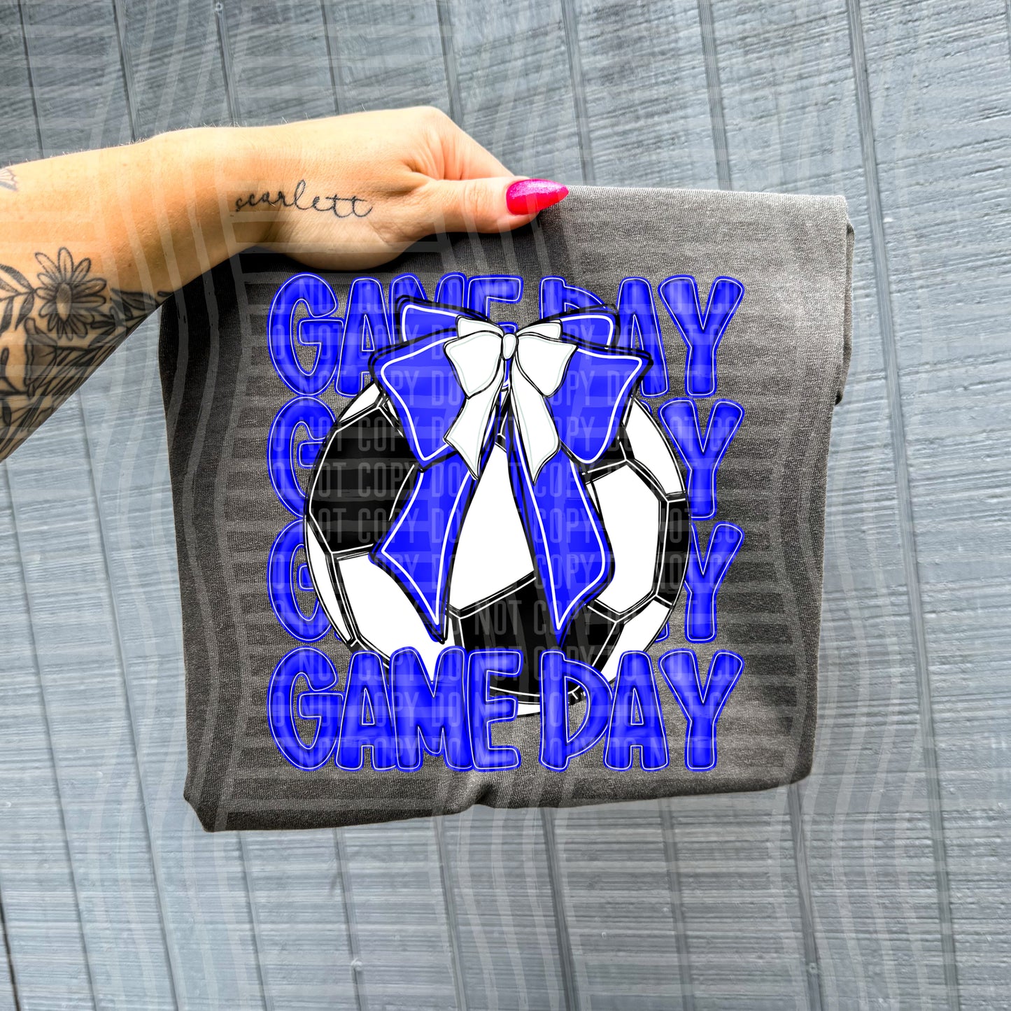 SOCCER - GAME DAY - Color Dropdown Digital Download 300DPI PNG FILE