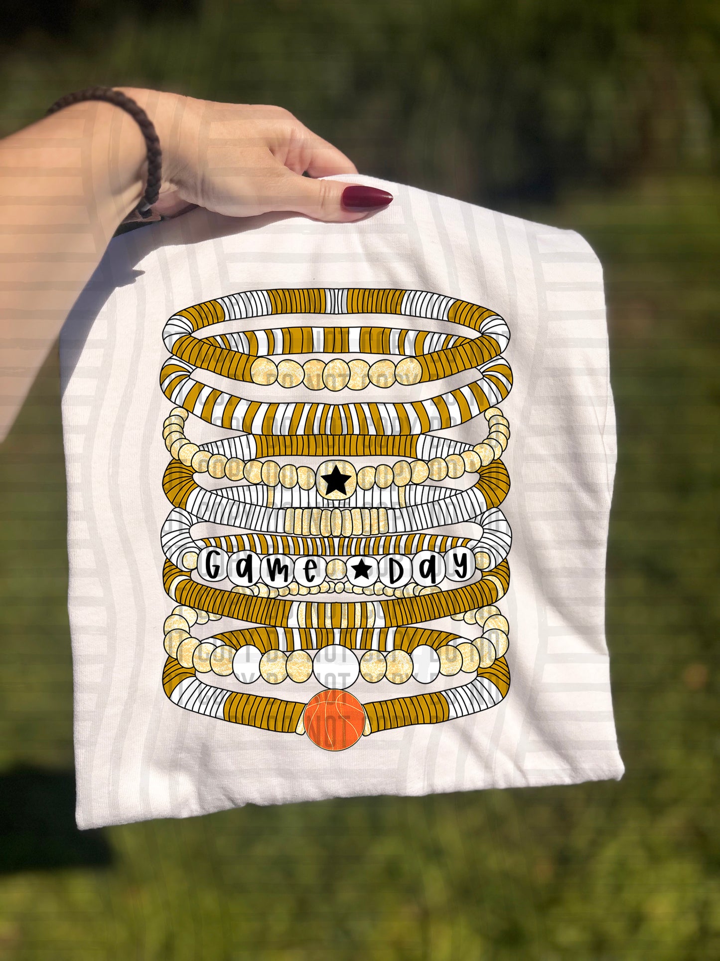 Bracelets - Basketball - Color Dropdown Digital Download 300DPI PNG FILE