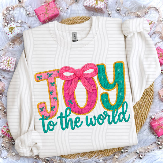 YARN CHRISTMAS JOY TO THE WORLD 2 - 300DPI PNG FILE