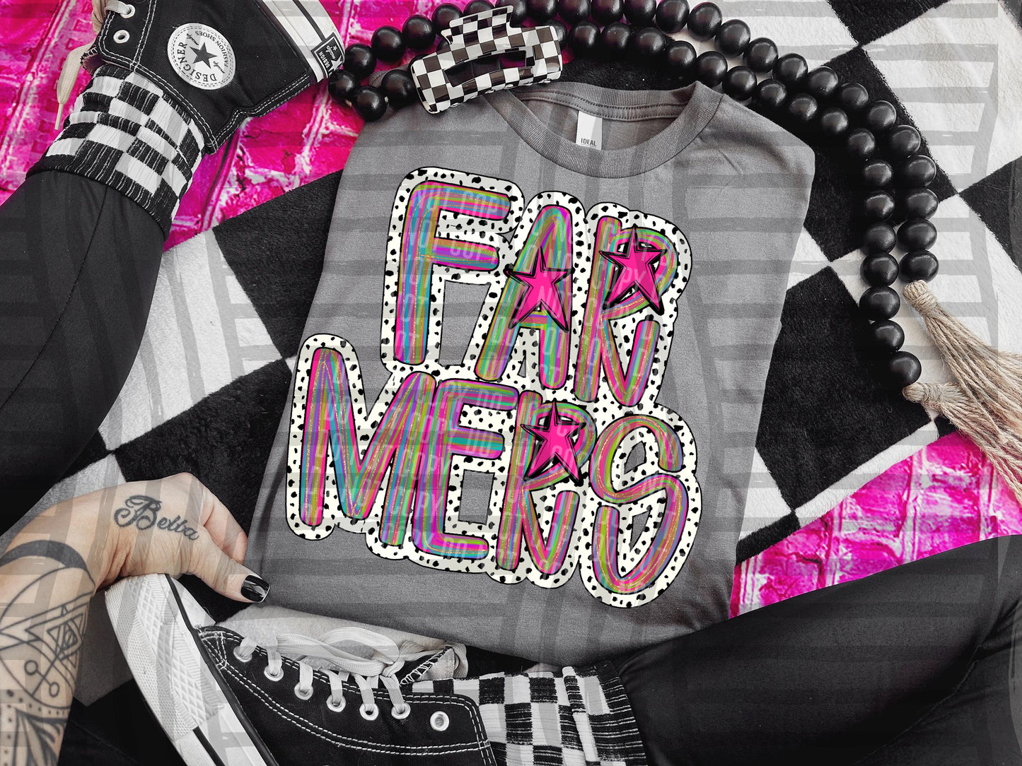 Pink Brushstrokes Dots - Dropdown + CUSTOM- Digital Download 300DPI PNG FILE