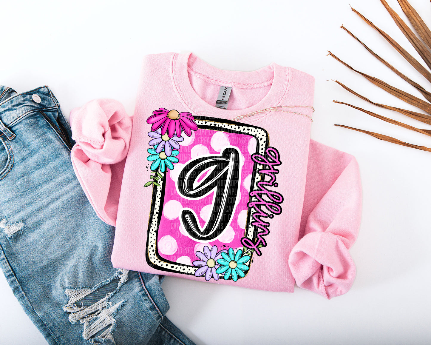 Floral bloom - Dropdown + CUSTOM Digital Download 300DPI PNG FILE