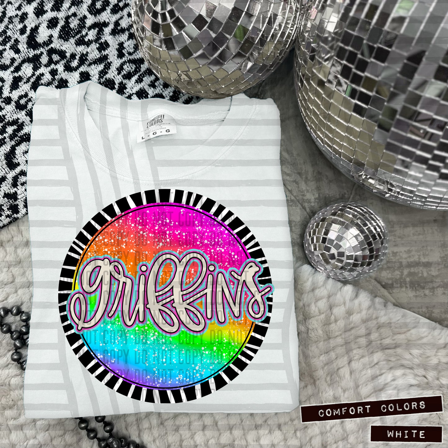 Rainbow Splatter Circles Mascots - Digital Download 300DPI PNG FILE