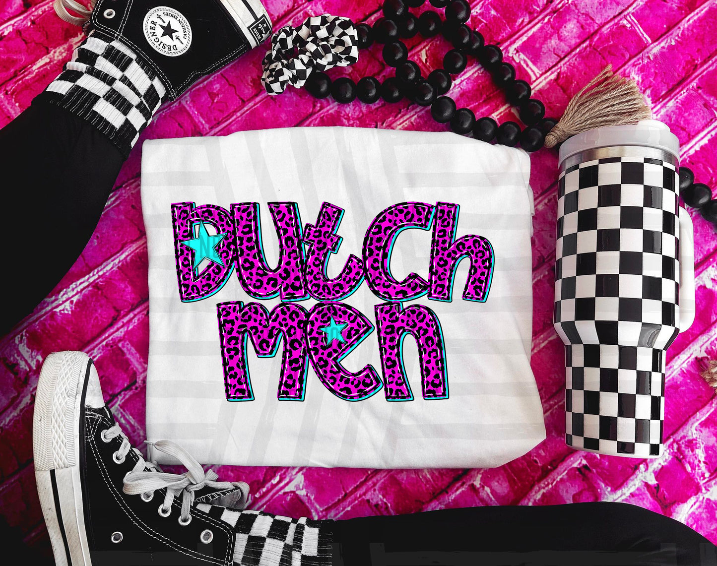 Pink checks - Dropdown + CUSTOM - Digital Download 300DPI PNG FILE
