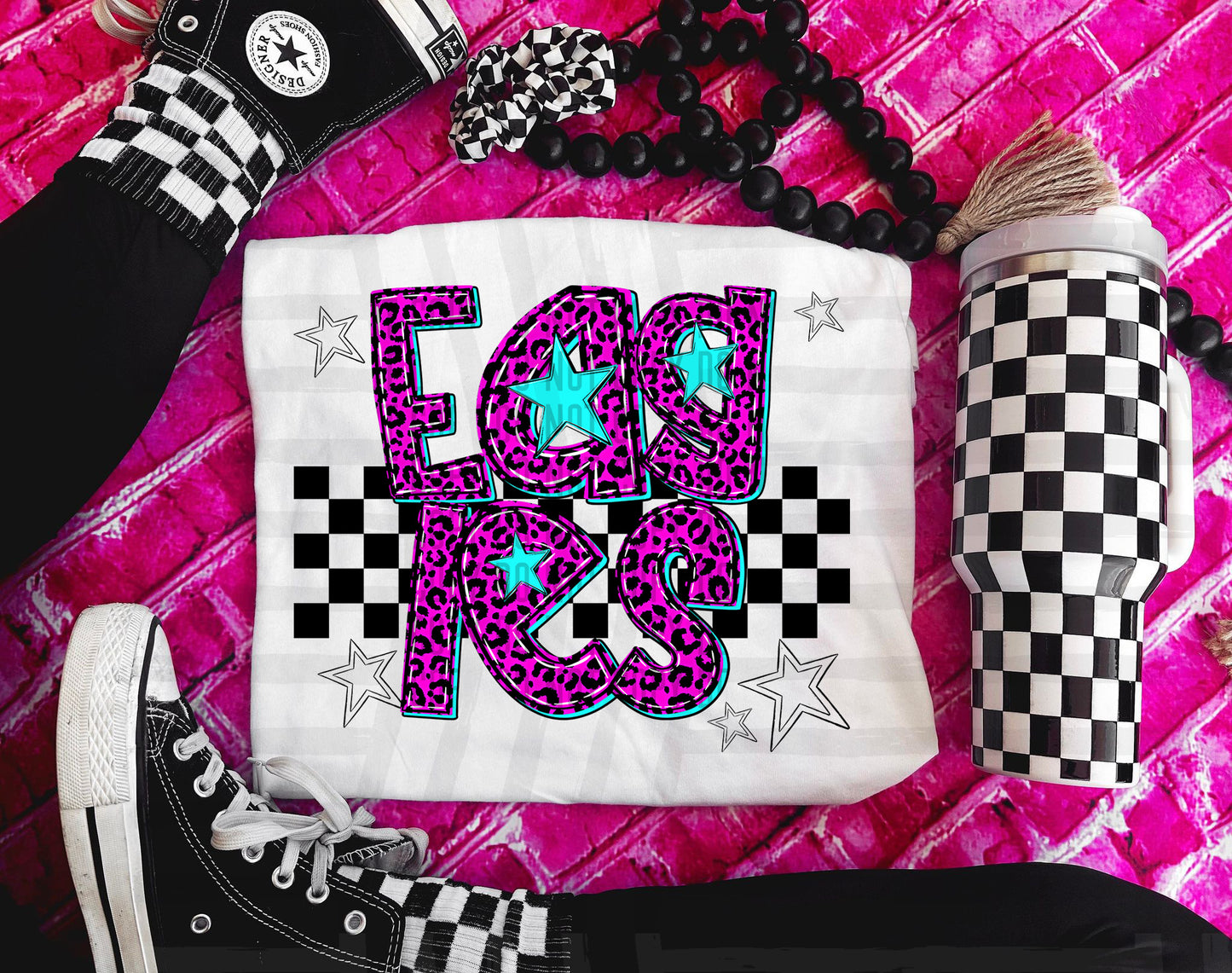 Pink checks - Dropdown + CUSTOM - Digital Download 300DPI PNG FILE