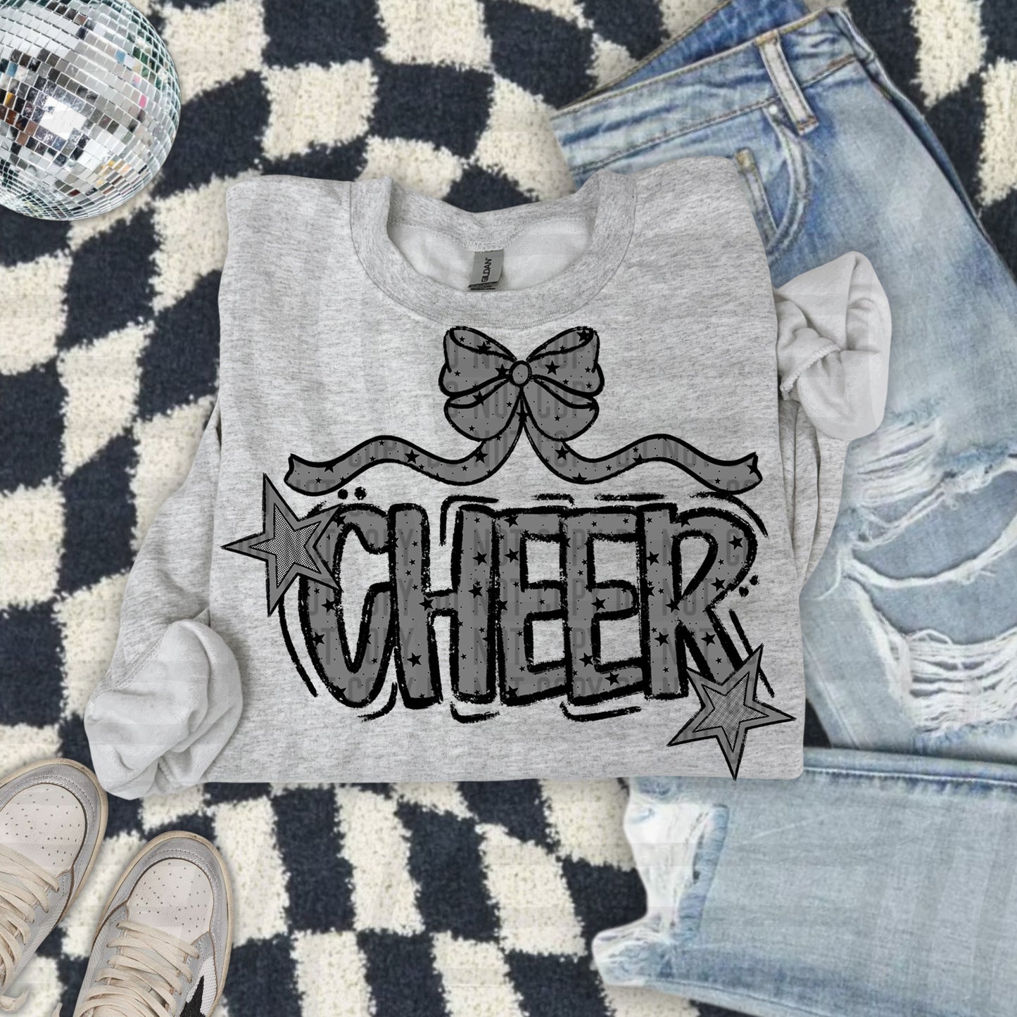 Cheer Bow - Choose your color - Digital Download 300DPI PNG FILE
