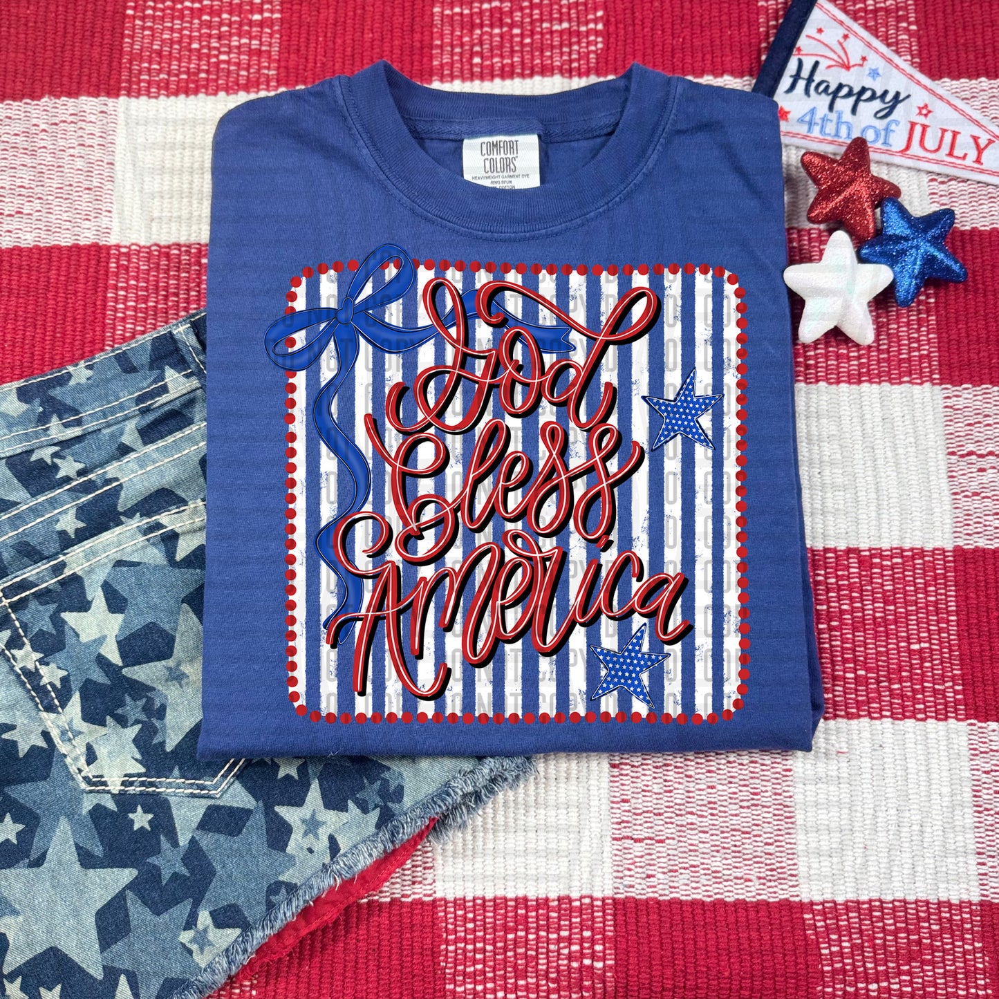 God Bless America (Framed) - Digital Download 300DPI PNG FILE