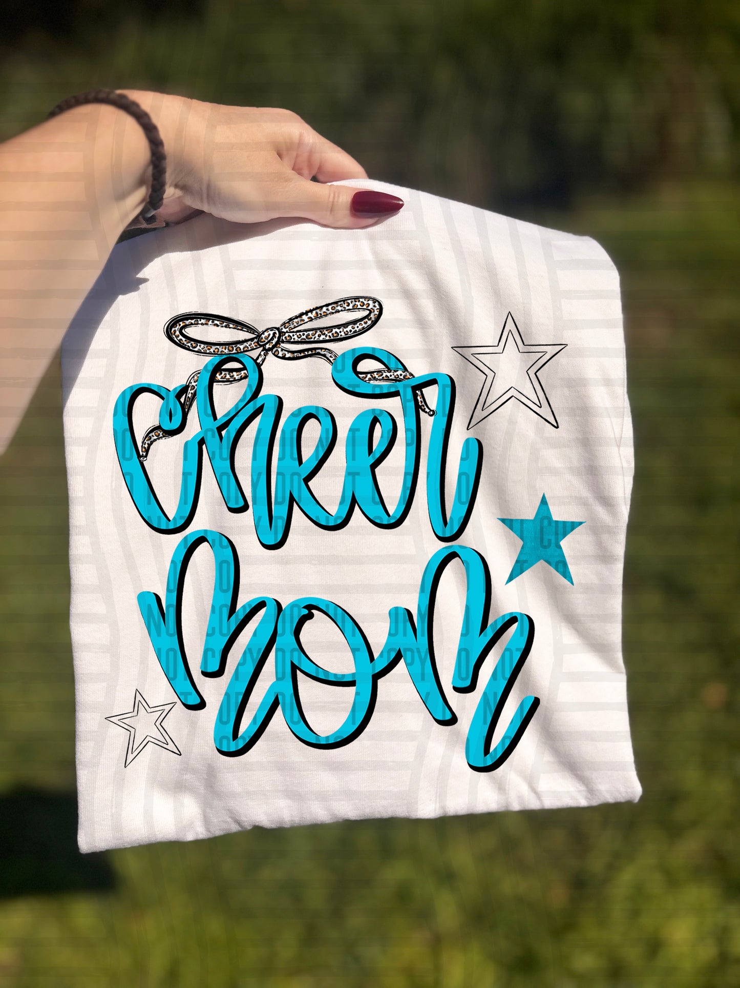 Cheer Mom - Color Dropdown - Digital Download 300DPI PNG FILE