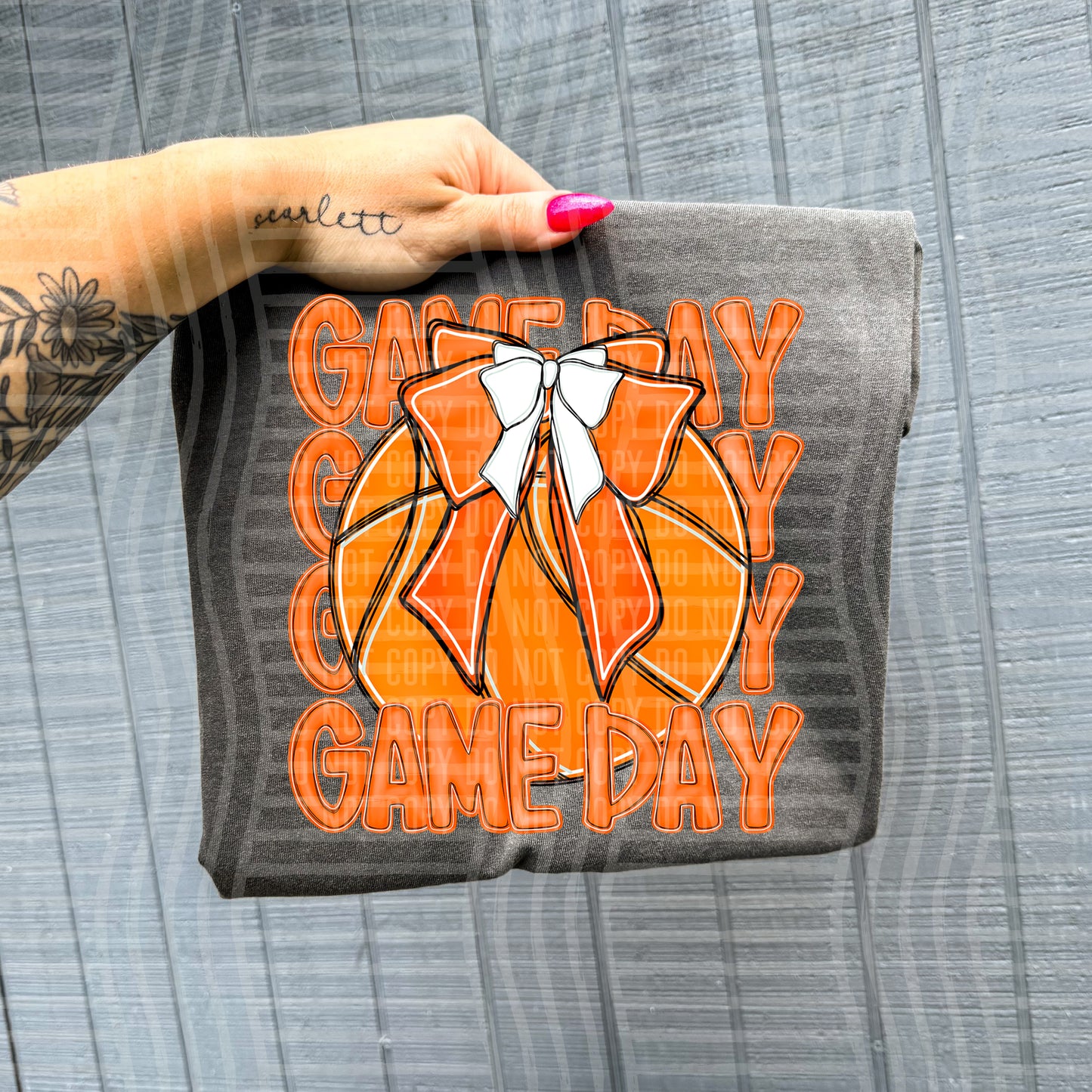 BASKETBALL - GAME DAY - Color Dropdown Digital Download 300DPI PNG FILE