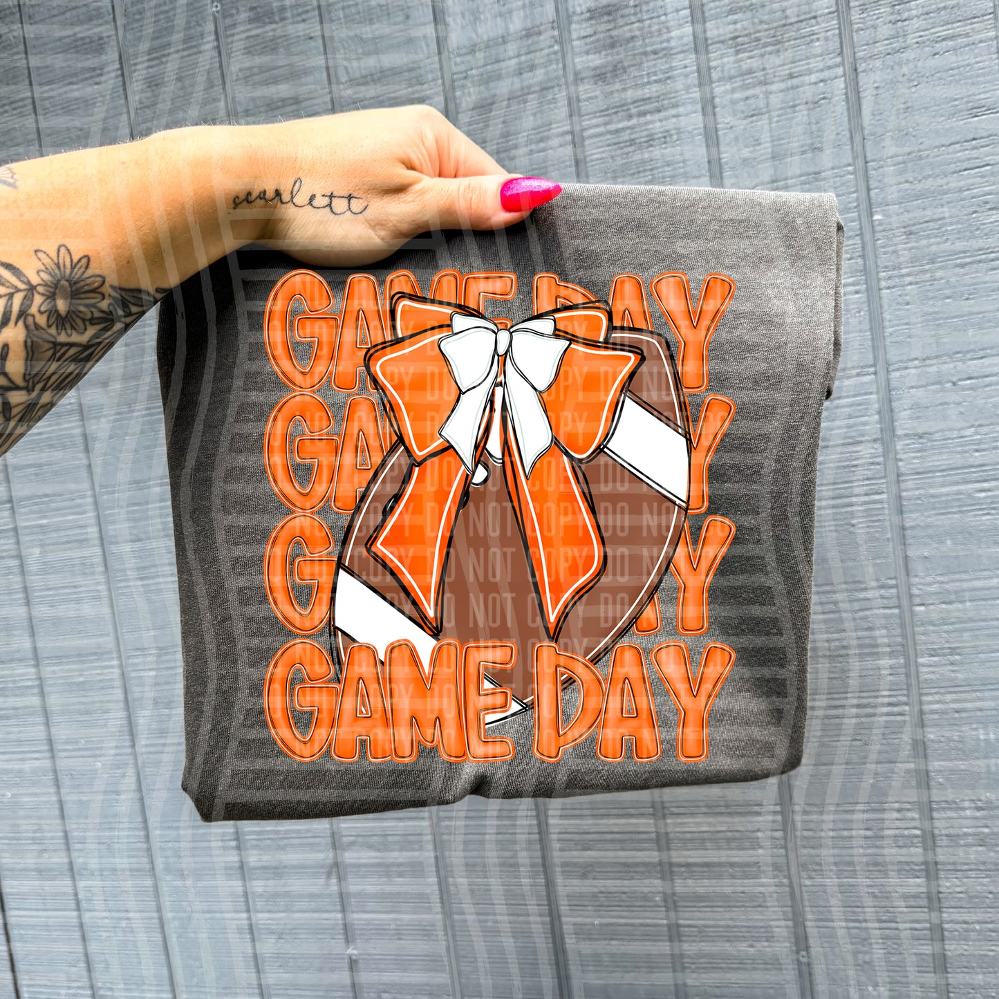 FOOTBALL - GAME DAY - Color Dropdown Digital Download 300DPI PNG FILE