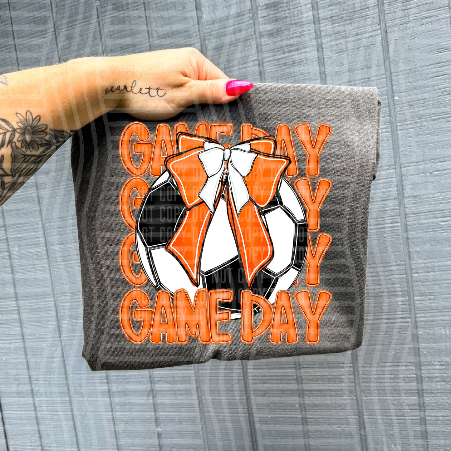 SOCCER - GAME DAY - Color Dropdown Digital Download 300DPI PNG FILE