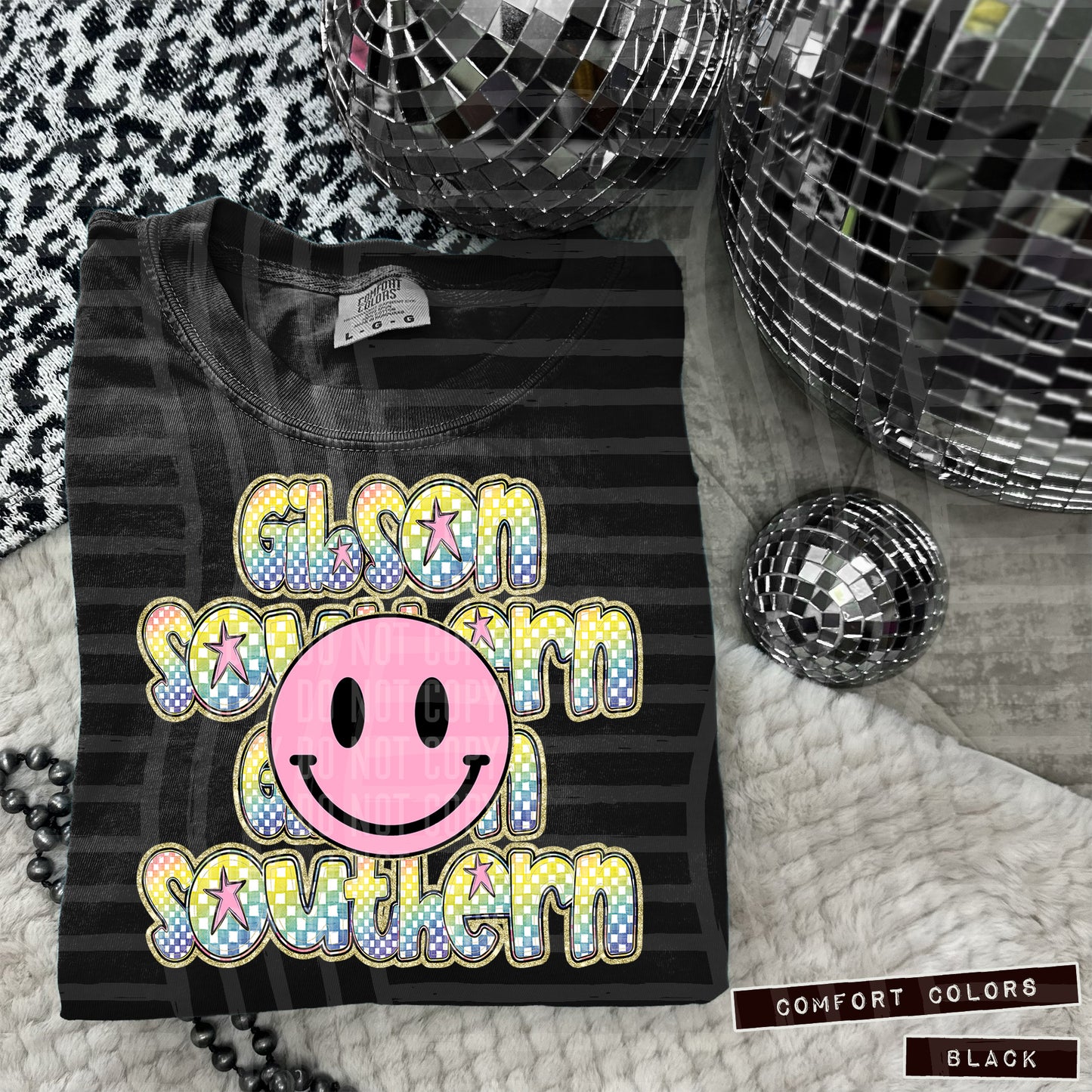 Rainbow Checker Pink Happy Triple Stacked - Digital Download 300DPI PNG FILE