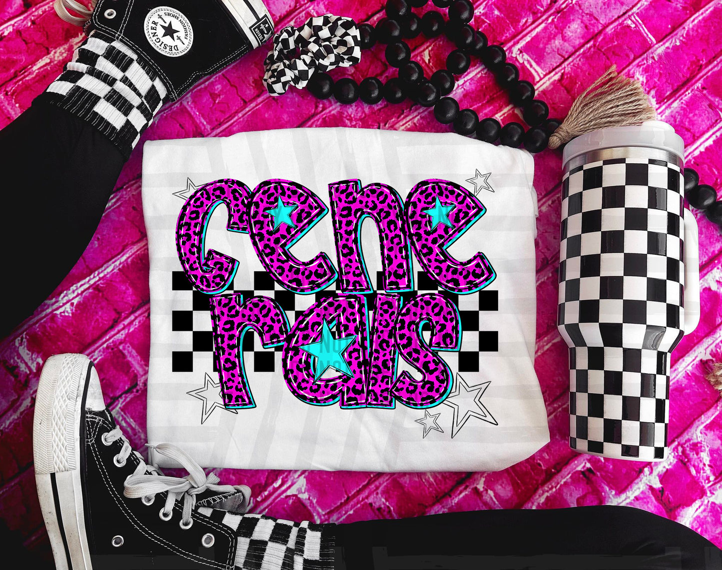 Pink checks - Dropdown + CUSTOM - Digital Download 300DPI PNG FILE