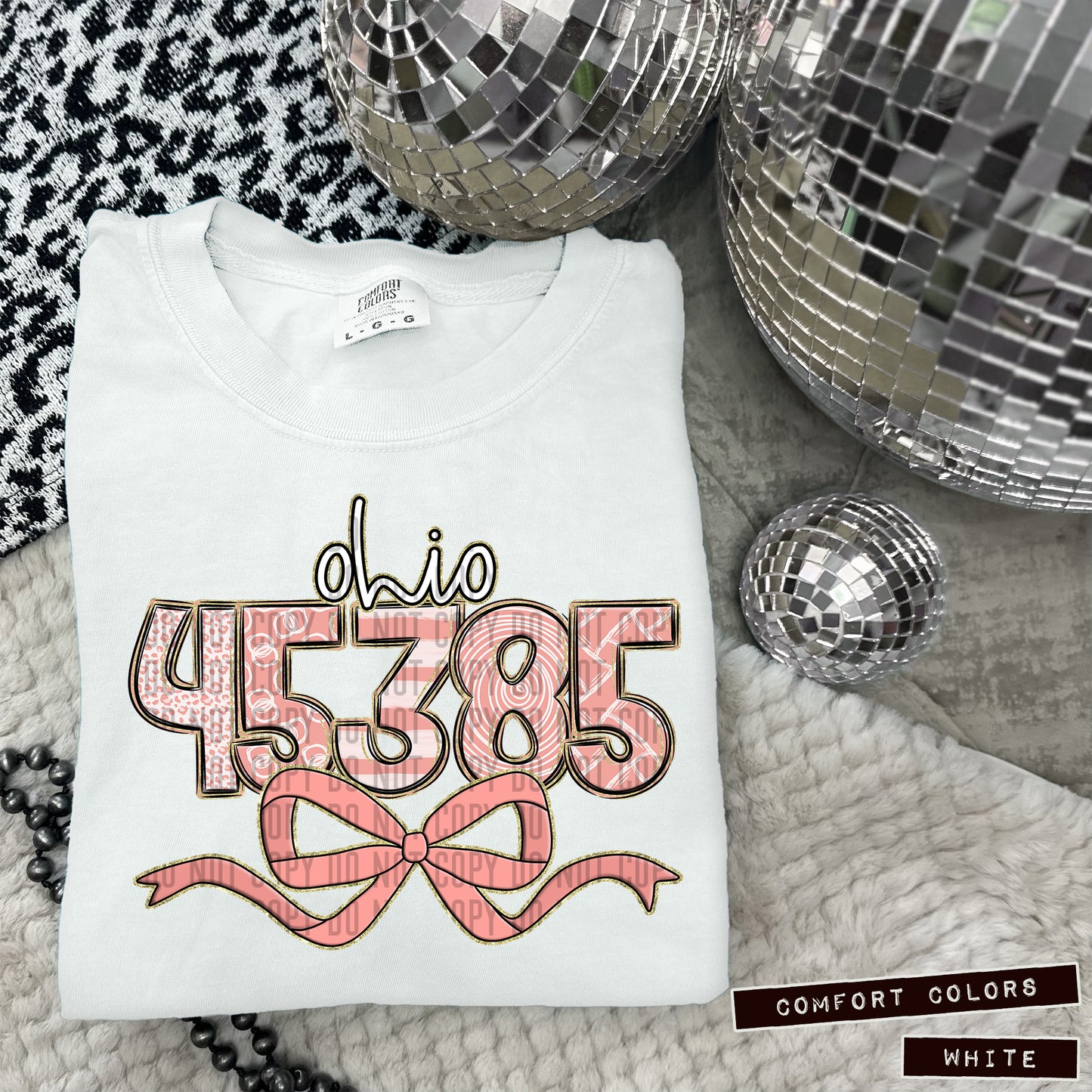 CUSTOM - STATE & ZIP CODE Bow - Digital Download 300DPI PNG FILE