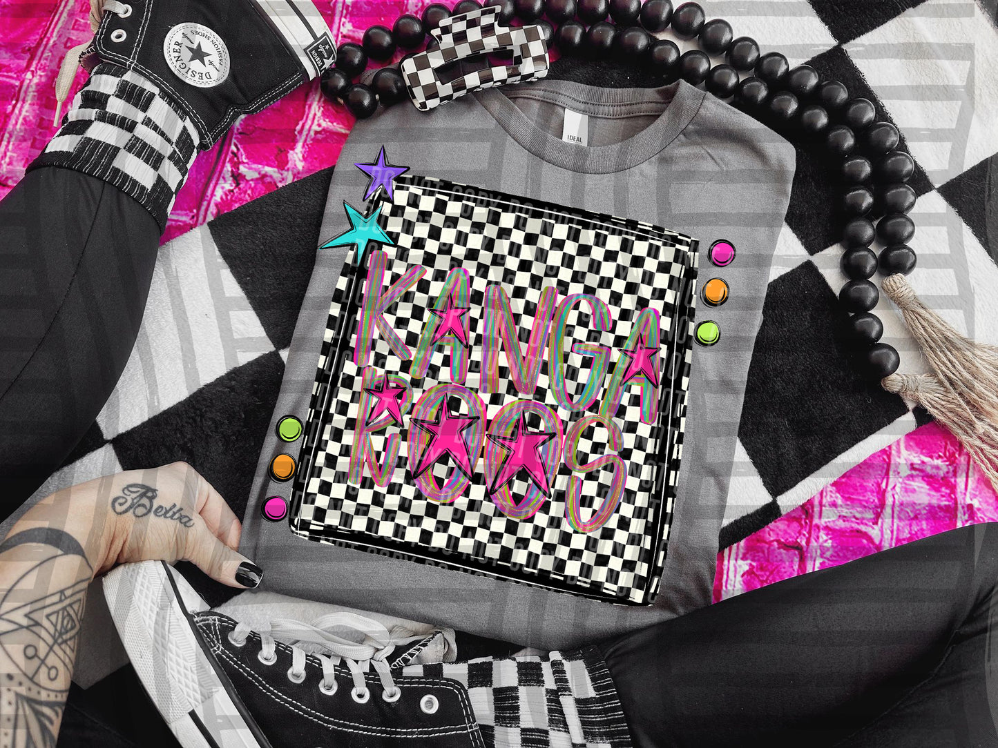 Pink Brushstrokes Preppy - Dropdown + CUSTOM- Digital Download 300DPI PNG FILE