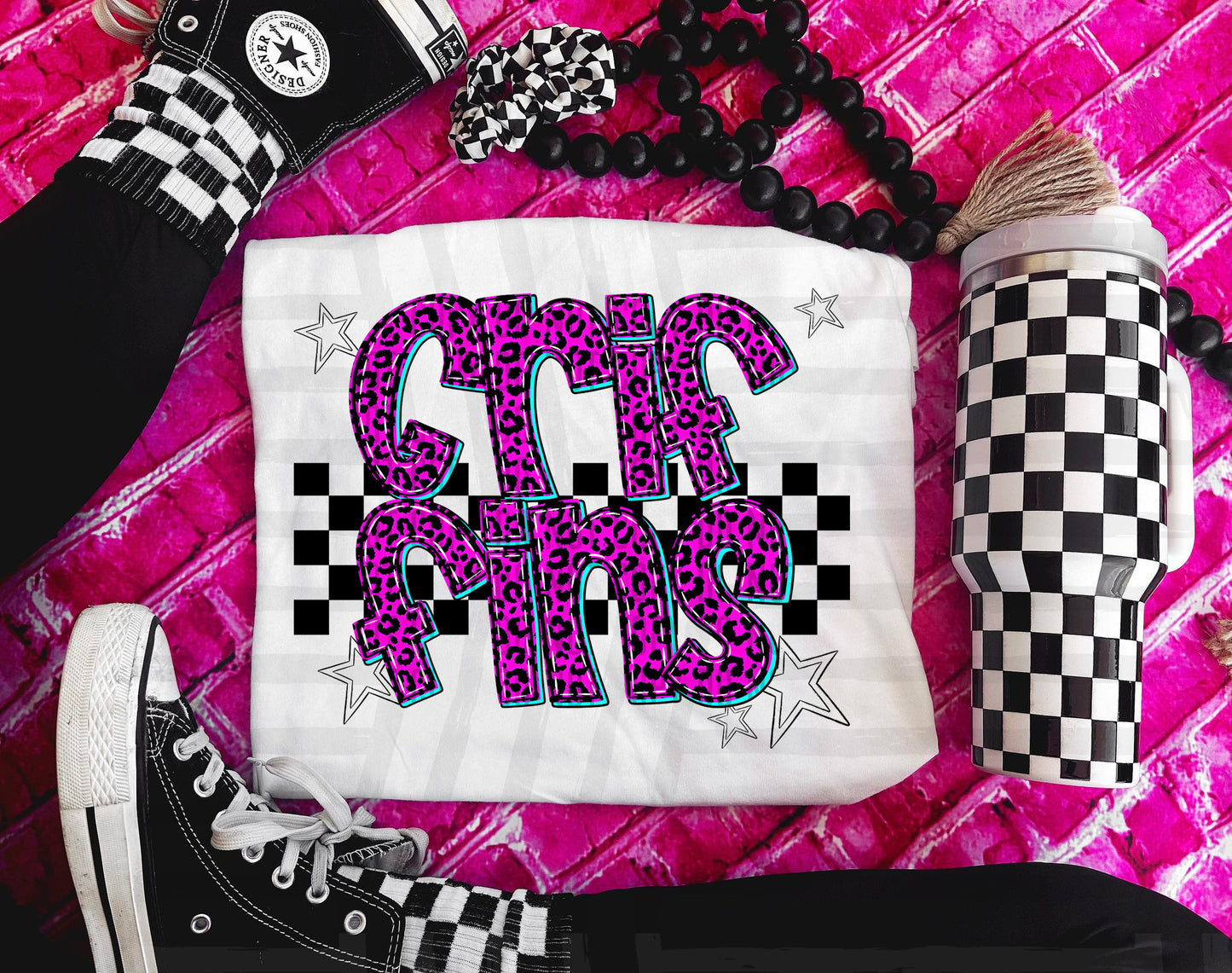 Pink checks - Dropdown + CUSTOM - Digital Download 300DPI PNG FILE