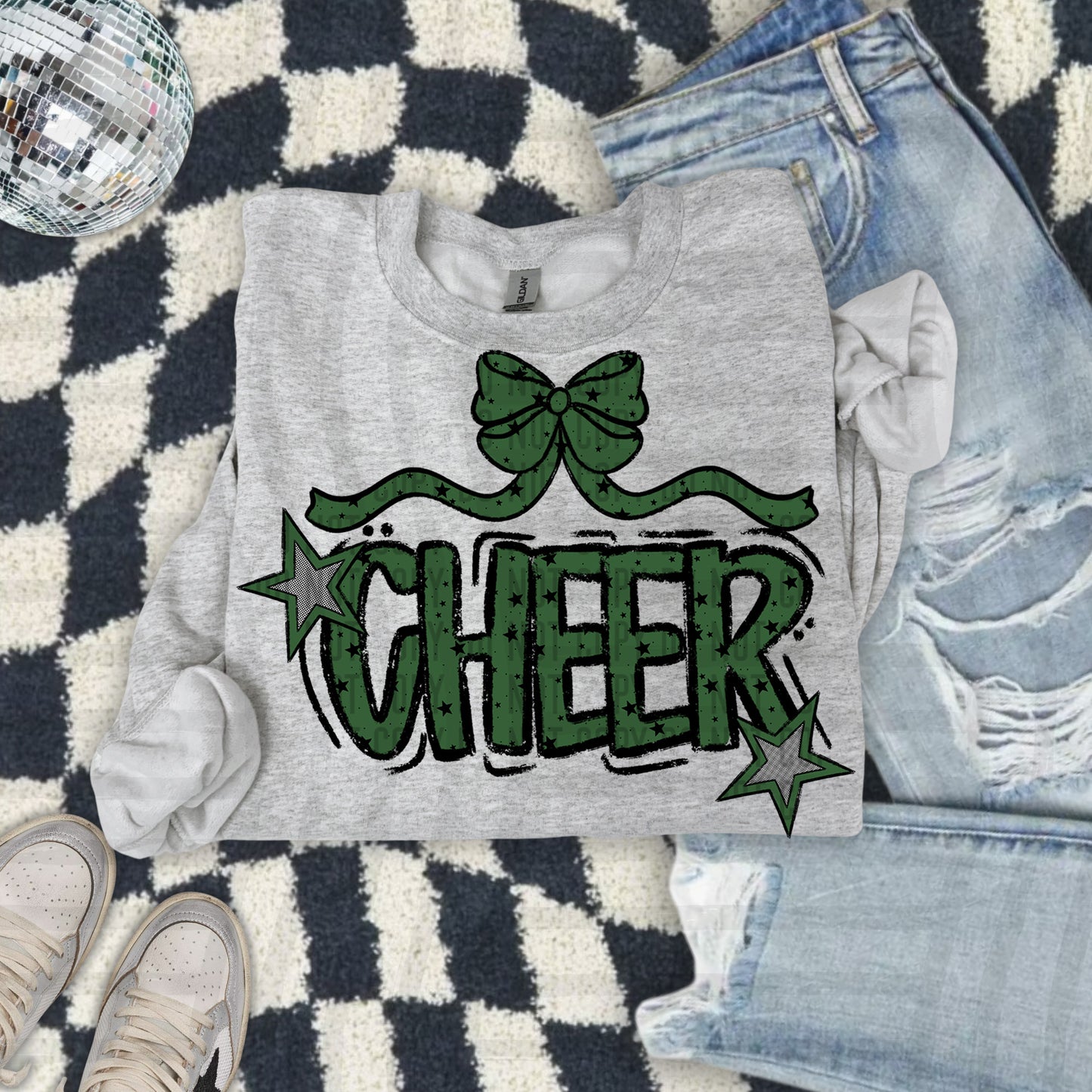 Cheer Bow - Choose your color - Digital Download 300DPI PNG FILE