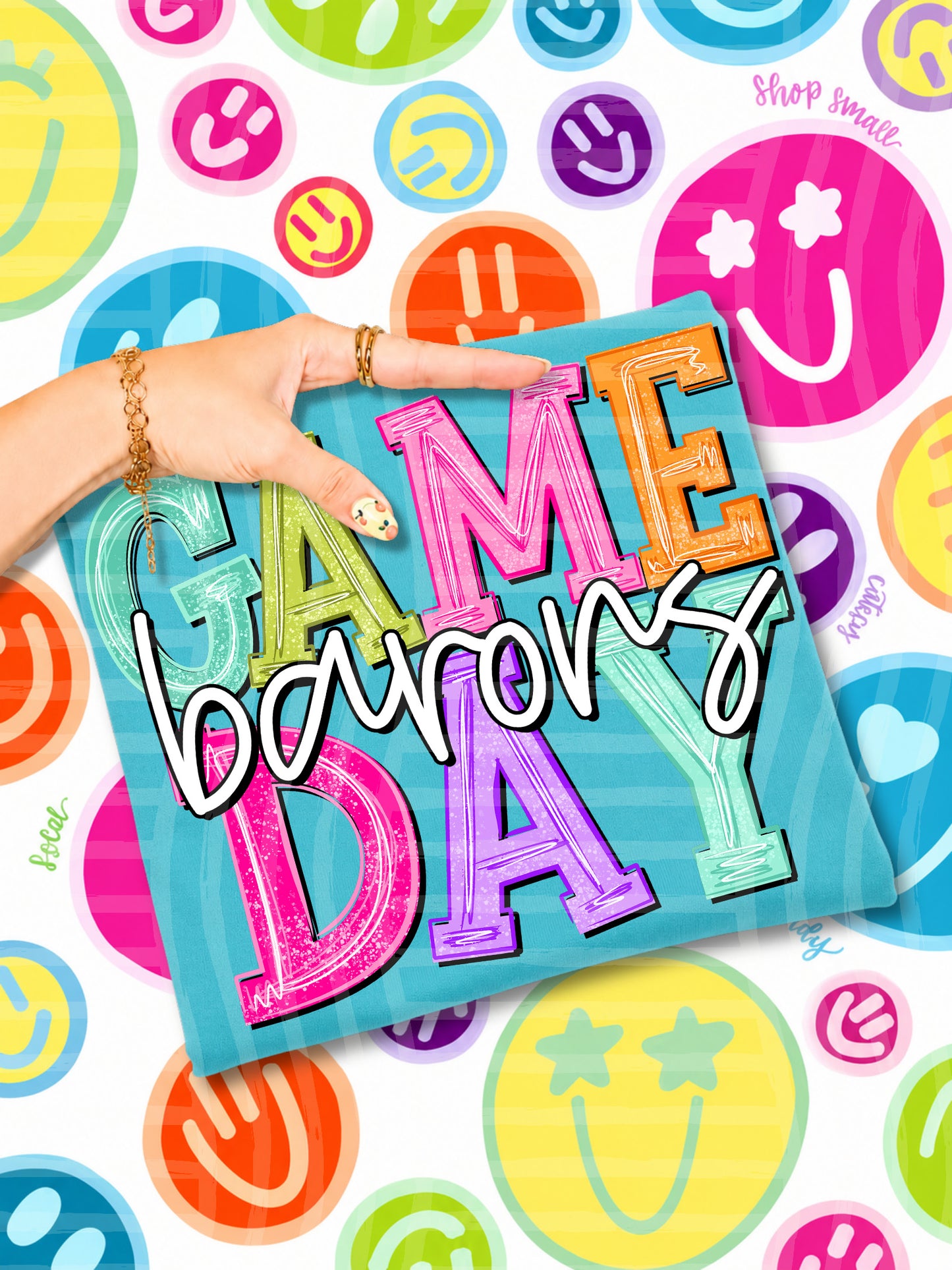 Simply Colorful GAME DAY - Custom + DROPDOWN - 300 DPI digital download
