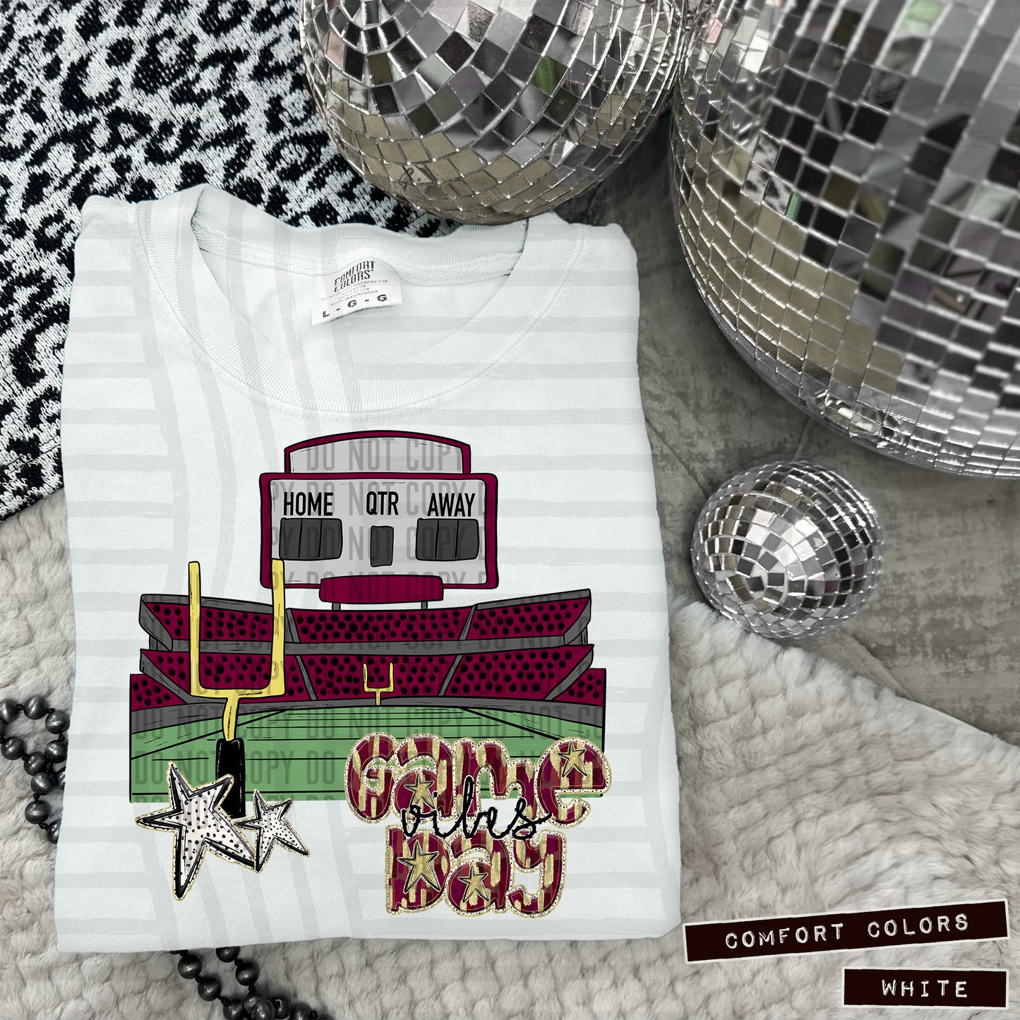 GAME DAY FOOTBALL STADIUMS - Digital download 300DPI PNG FILE