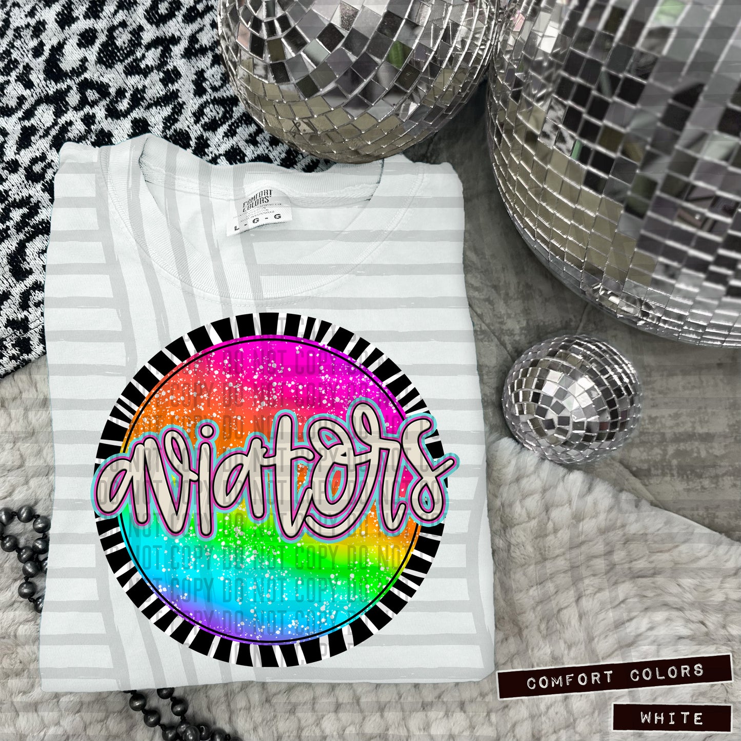 Rainbow Splatter Circles Mascots - Digital Download 300DPI PNG FILE