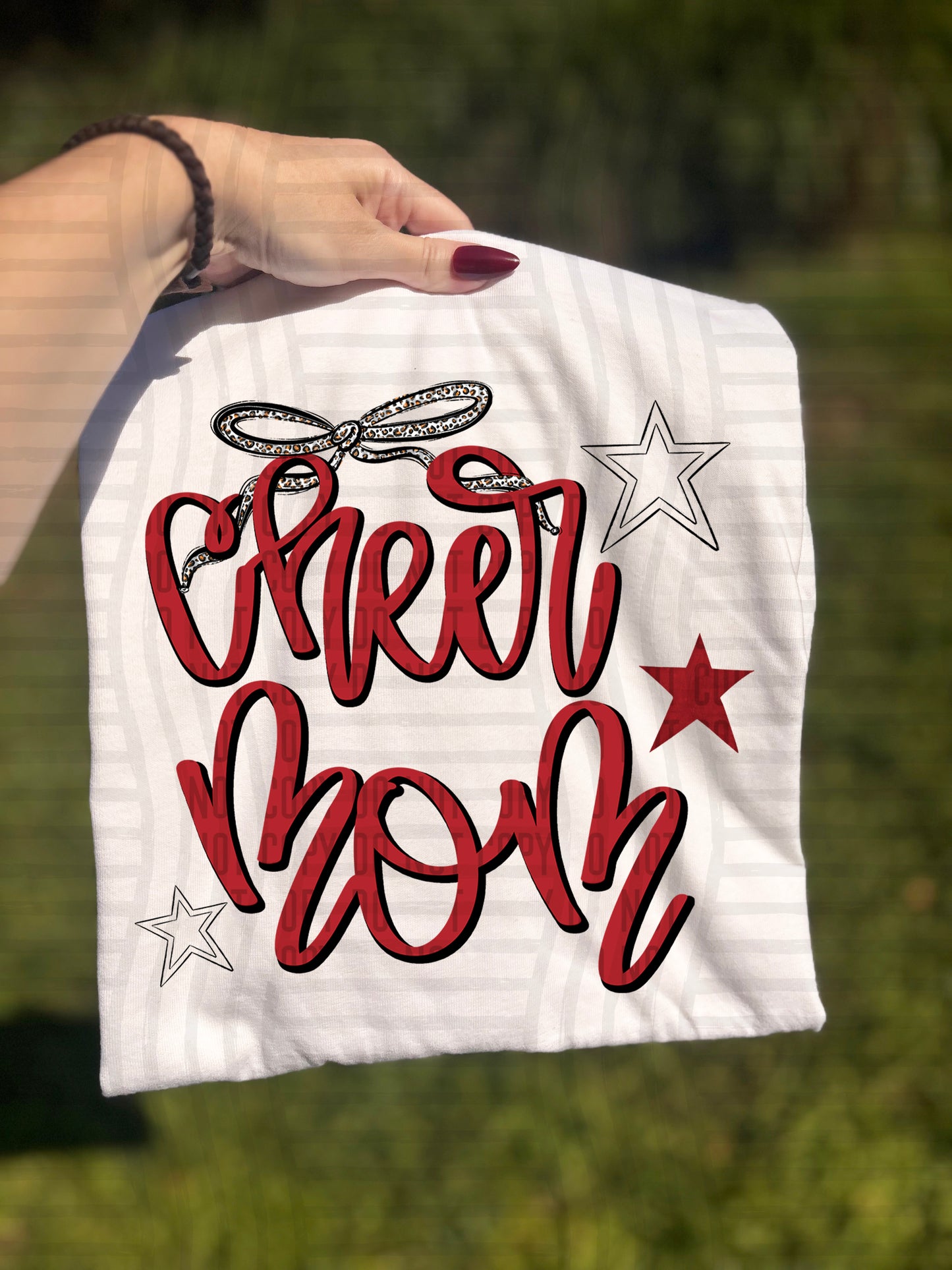 Cheer Mom - Color Dropdown - Digital Download 300DPI PNG FILE