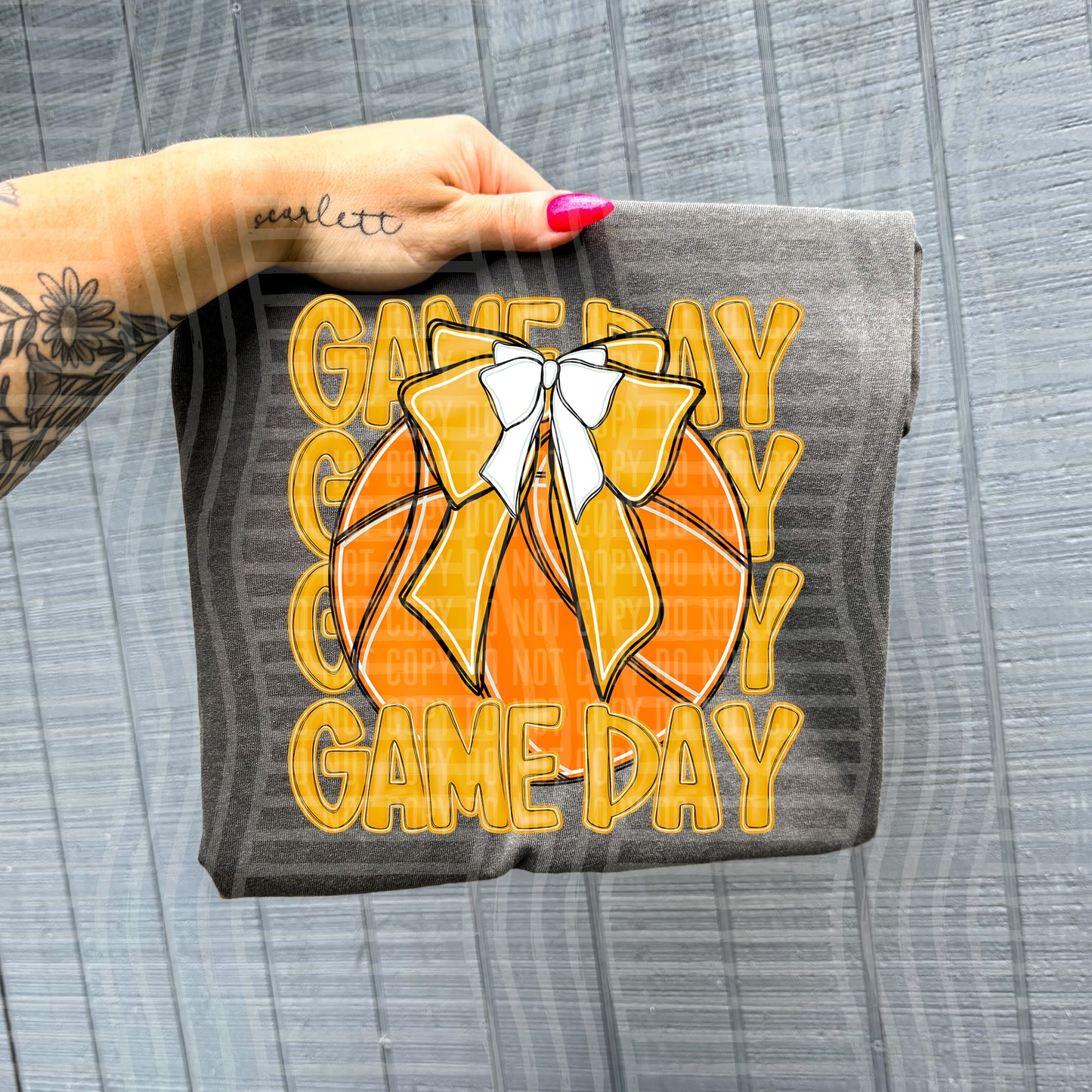 BASKETBALL - GAME DAY - Color Dropdown Digital Download 300DPI PNG FILE