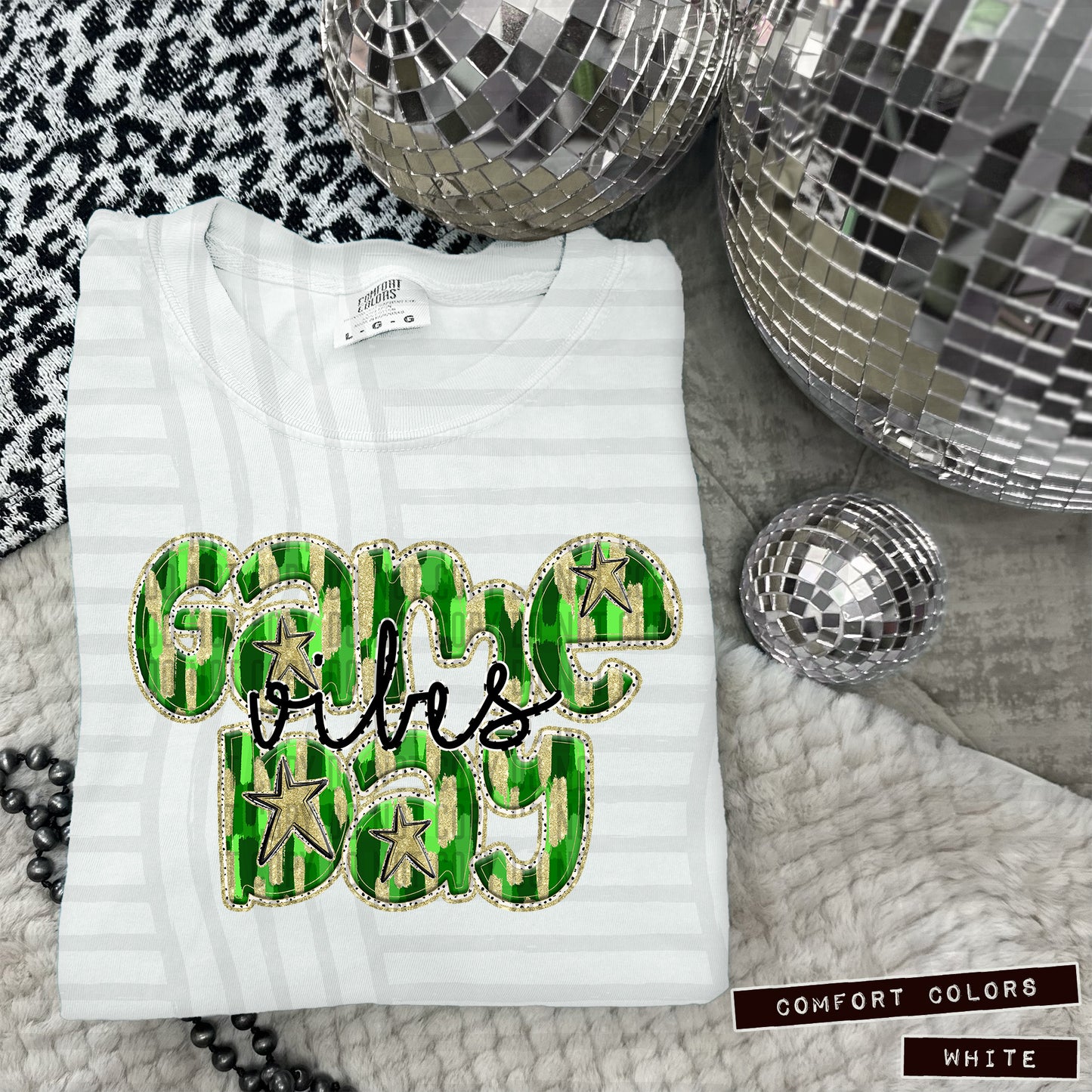 GAME DAY vibes (Brushstrokes) - Digital download 300DPI PNG FILE