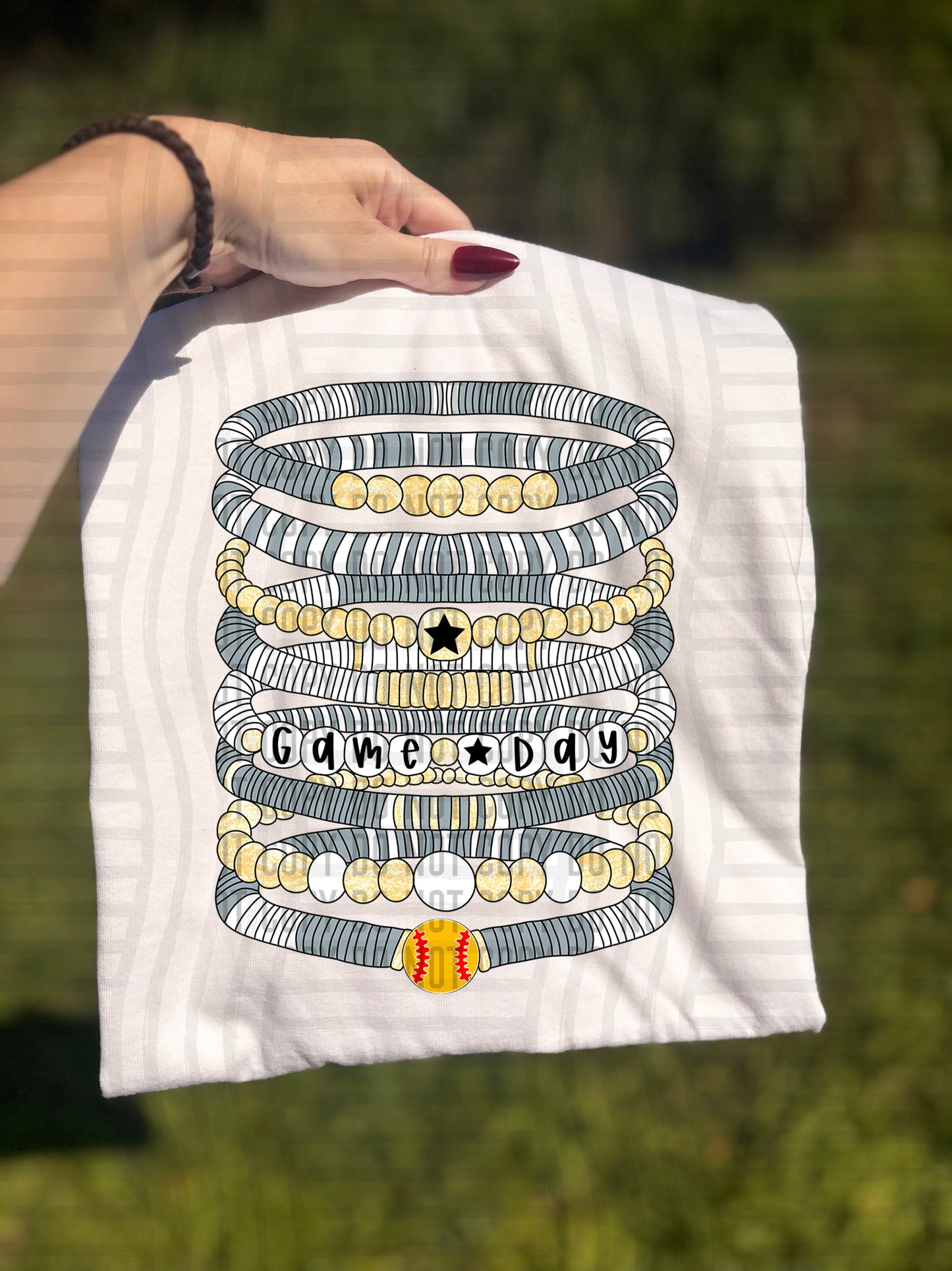 Bracelets - Softball - Color Dropdown Digital Download 300DPI PNG FILE