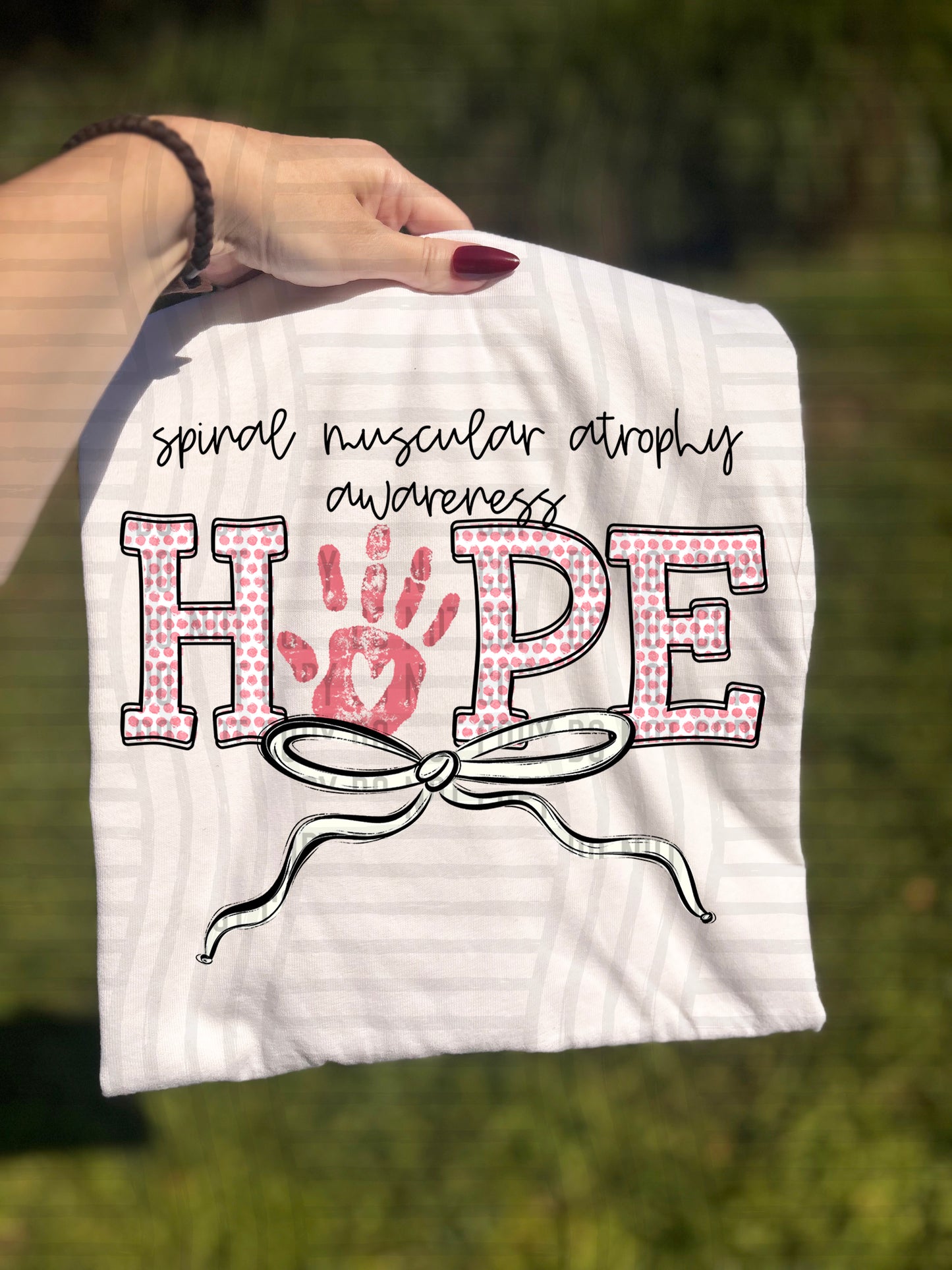 SMA awareness ROSE GOLD/IVORY - 300DPI PNG FILE