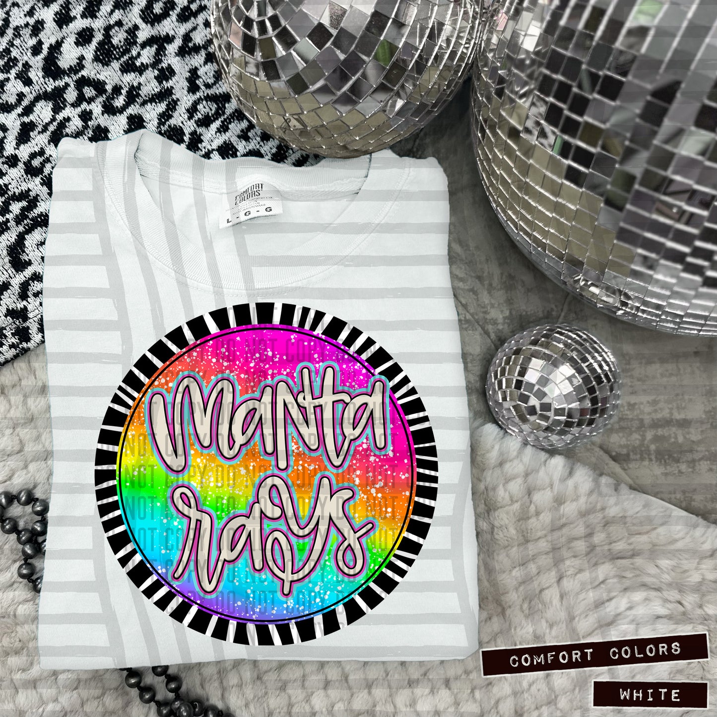 Rainbow Splatter Circles Mascots - Digital Download 300DPI PNG FILE