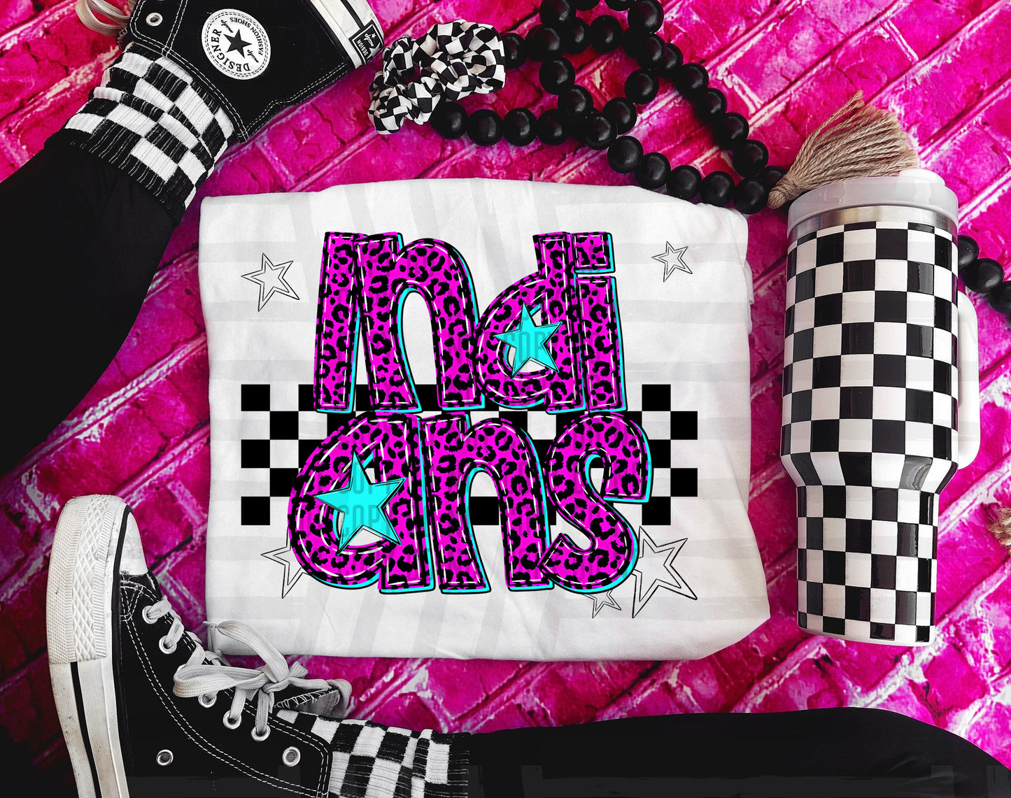 Pink checks - Dropdown + CUSTOM - Digital Download 300DPI PNG FILE