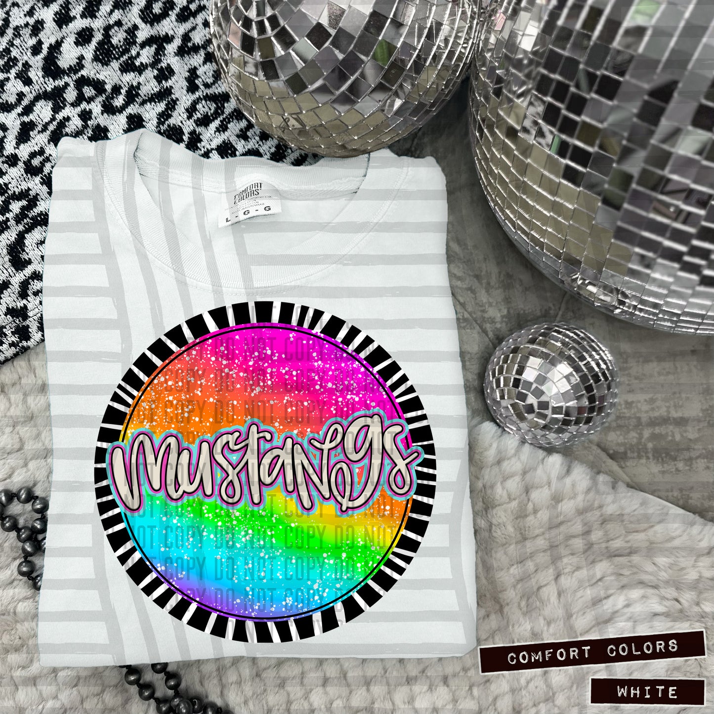 Rainbow Splatter Circles Mascots - Digital Download 300DPI PNG FILE