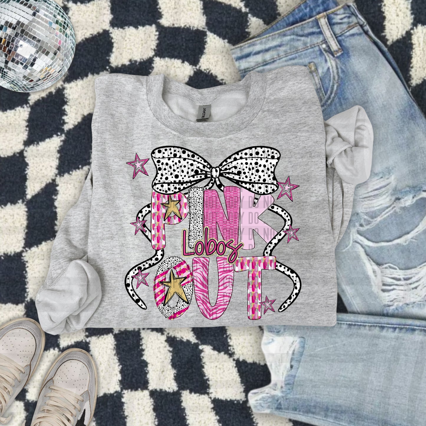 Pink Out Gold - Dropdown + CUSTOM - Digital Download 300DPI PNG FILE