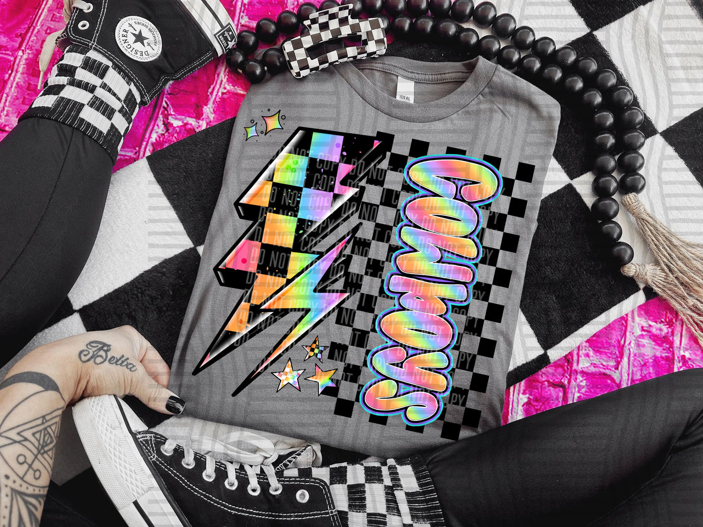Neon Side Bolt <3- Dropdown + CUSTOM Digital Download 300DPI PNG FILE