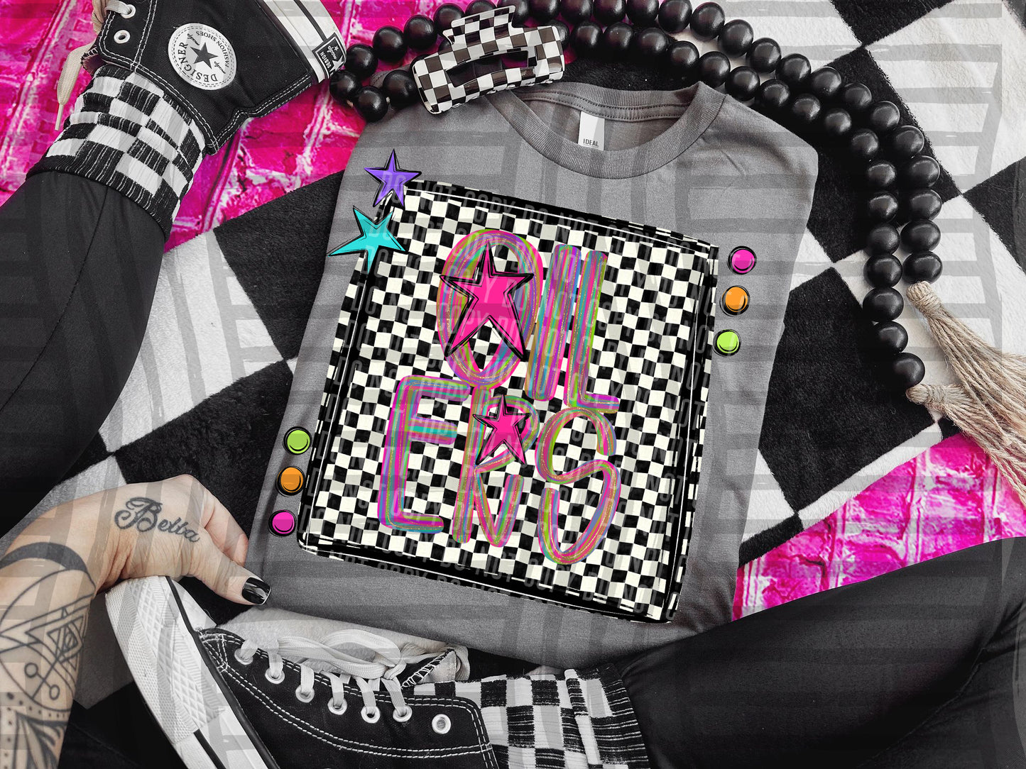 Pink Brushstrokes Preppy - Dropdown + CUSTOM- Digital Download 300DPI PNG FILE