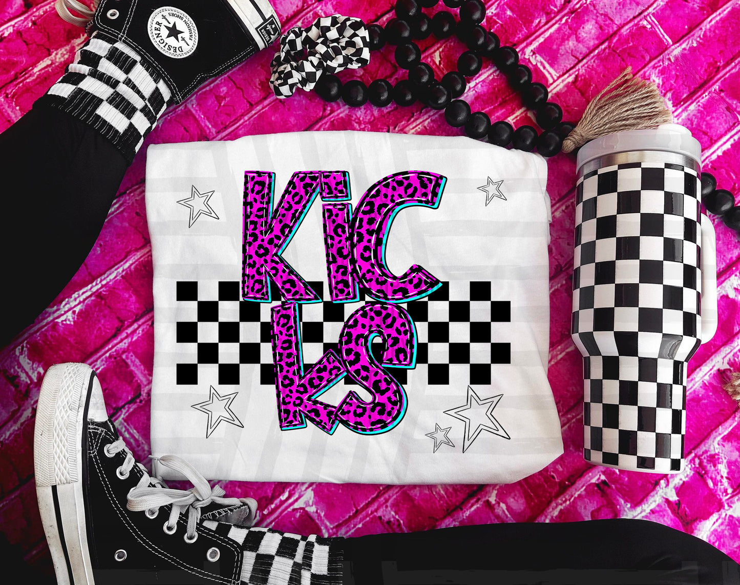 Pink checks - Dropdown + CUSTOM - Digital Download 300DPI PNG FILE