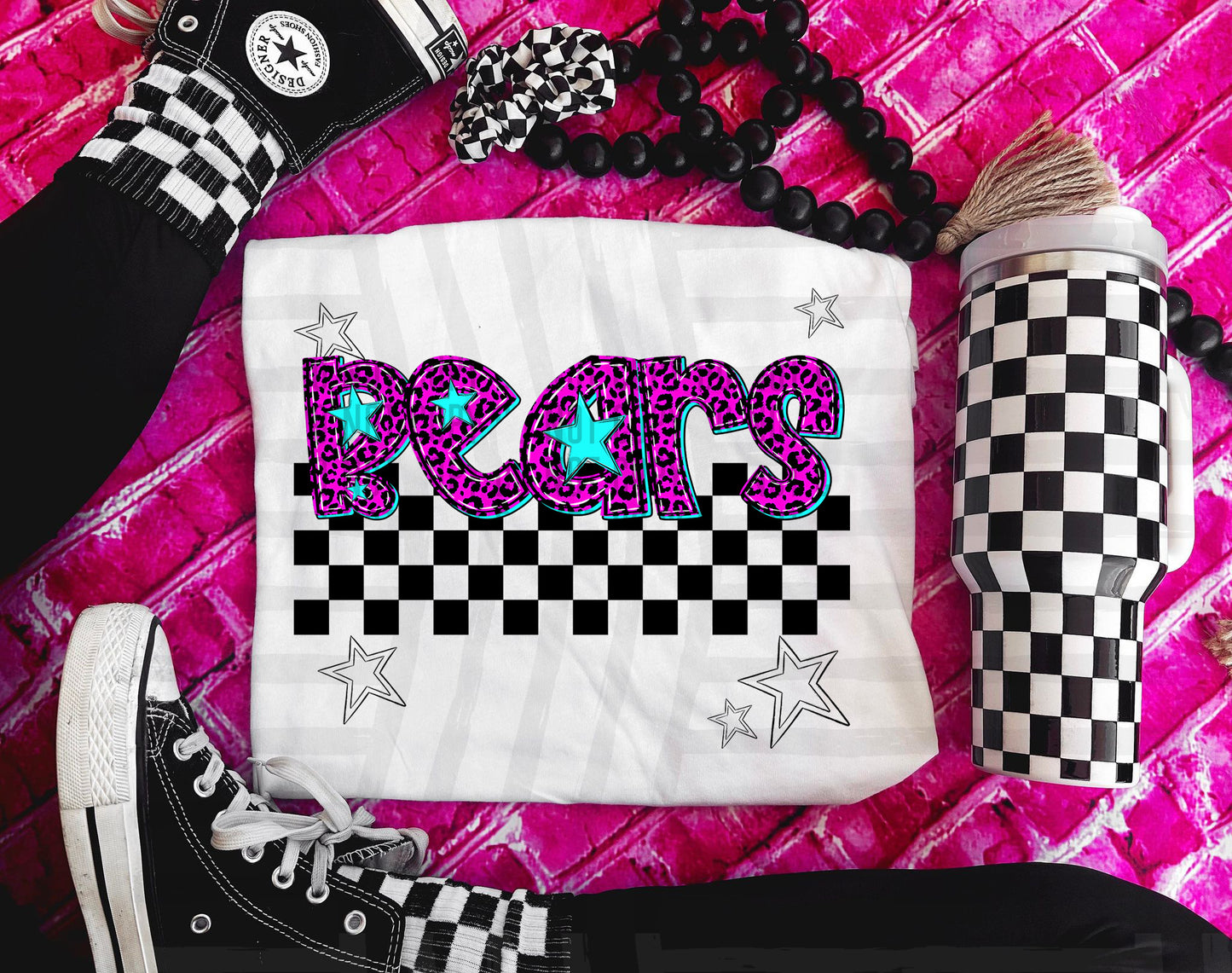 Pink checks - Dropdown + CUSTOM - Digital Download 300DPI PNG FILE