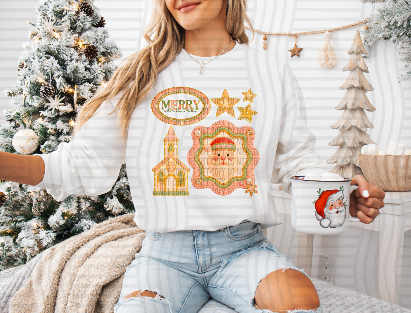 Faux Yarn Bundle - Christmas bundle - Digital download 300DPI PNG FILE