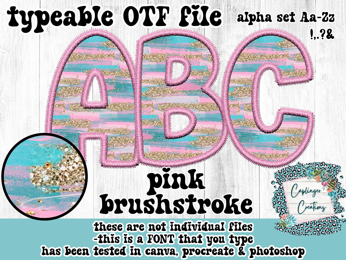 GOOGLE DRIVE Valentine's Exclusive Element set - Aa-Zz !,.?& - 6 TYPEABLE FONT + Faux Embroidery Elements - Digital download 300DPI PNG FILE