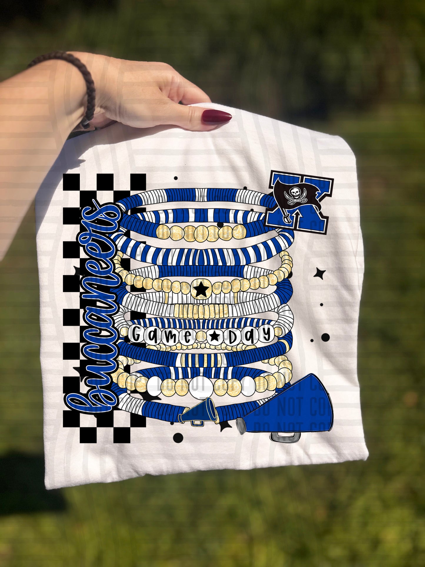 CUSTOM GAME DAY BRACELET - Digital download 300DPI PNG FILE