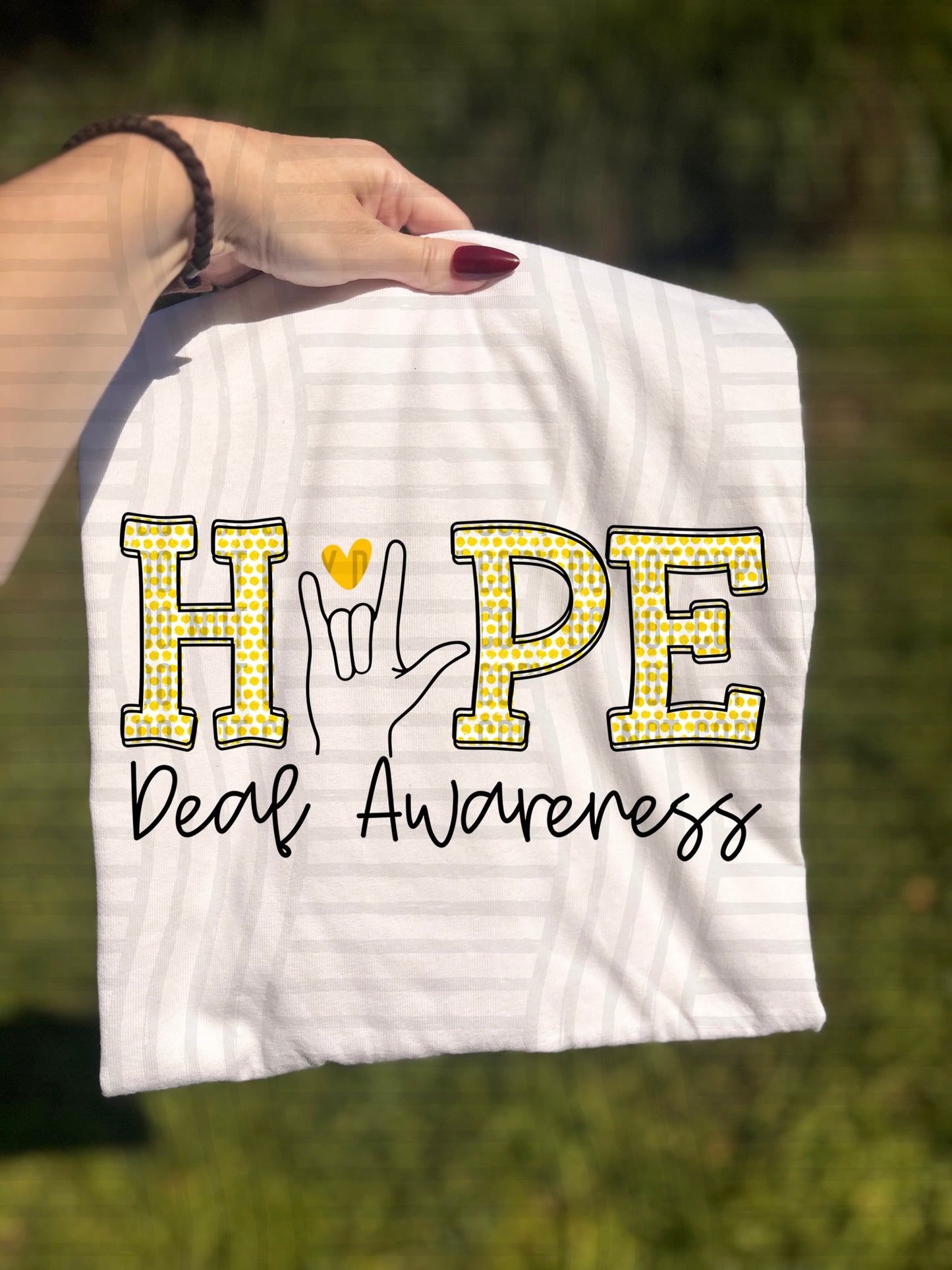 DEAF awareness - 300DPI PNG FILE