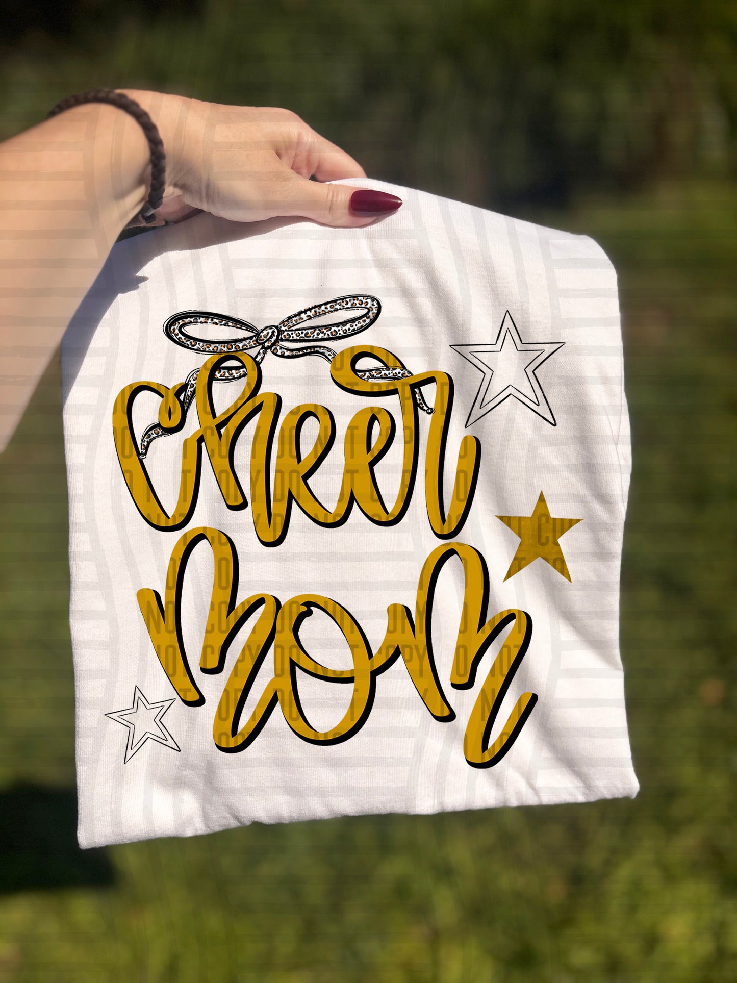 Cheer Mom - Color Dropdown - Digital Download 300DPI PNG FILE