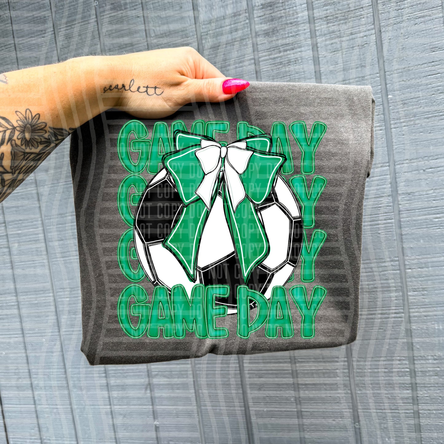 SOCCER - GAME DAY - Color Dropdown Digital Download 300DPI PNG FILE