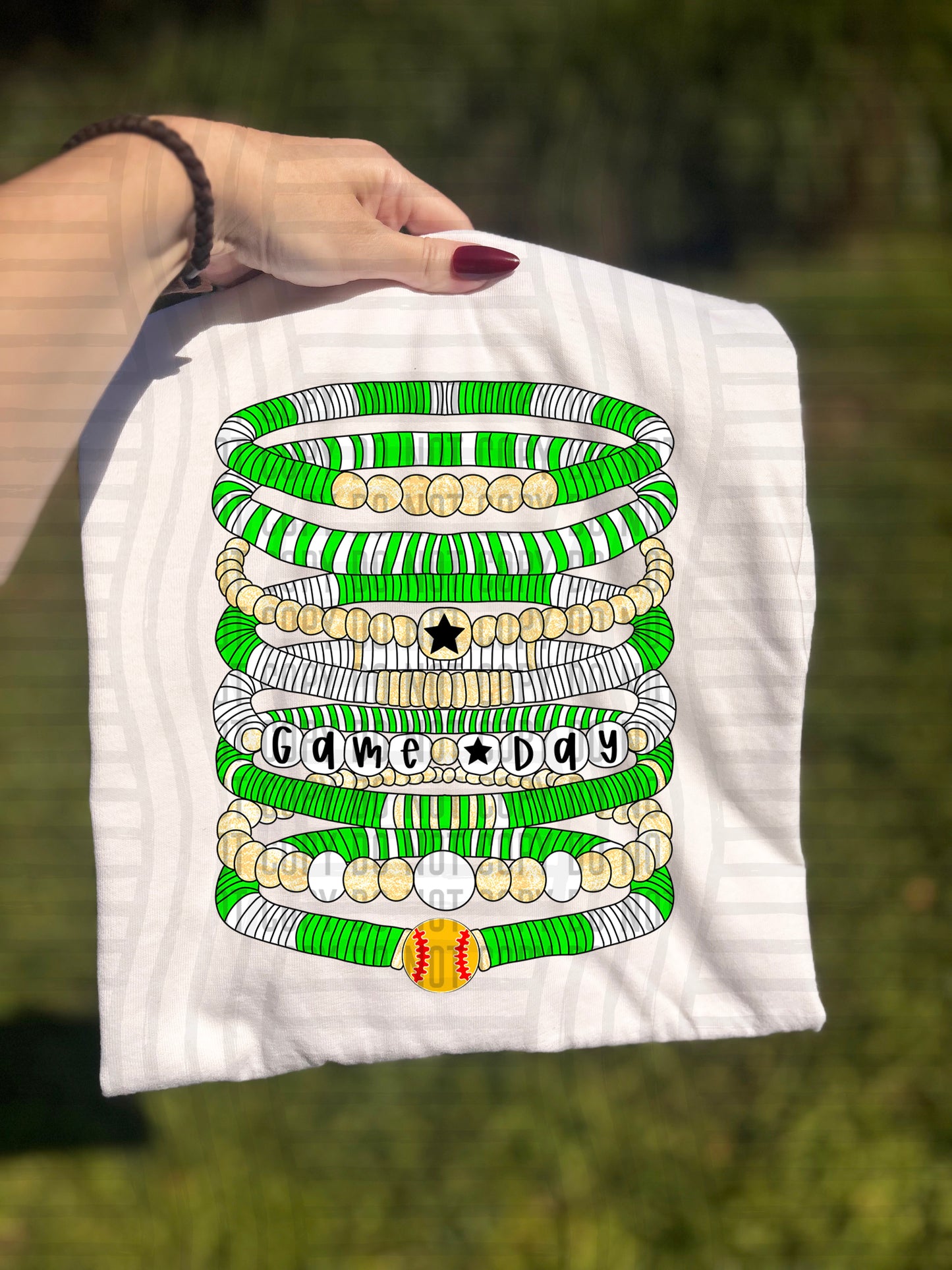 Bracelets - Softball - Color Dropdown Digital Download 300DPI PNG FILE