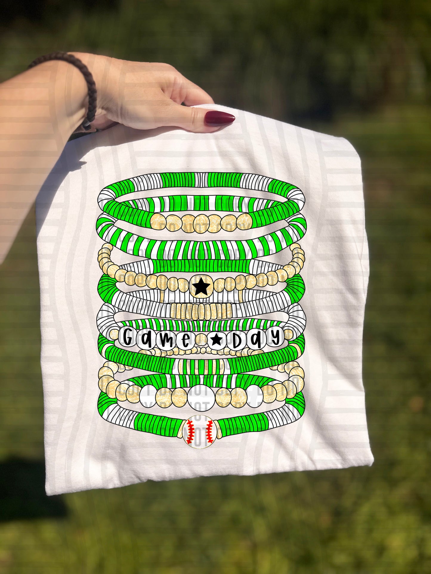 Bracelets - Baseball - Color Dropdown Digital Download 300DPI PNG FILE