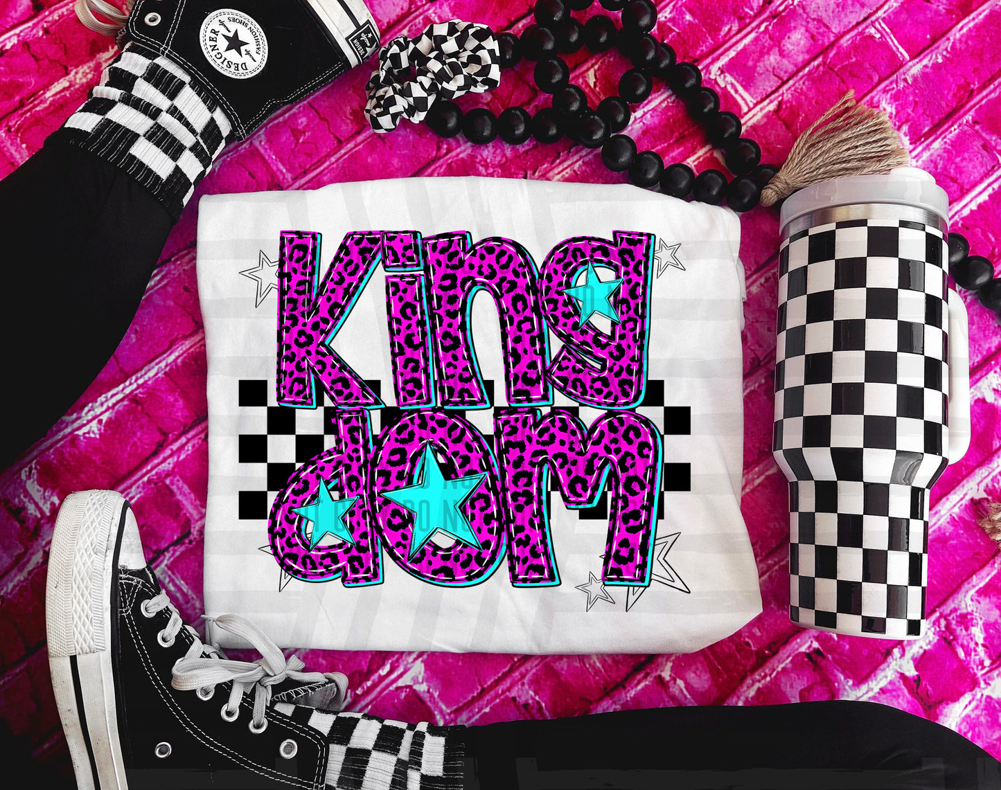 Pink checks - Dropdown + CUSTOM - Digital Download 300DPI PNG FILE
