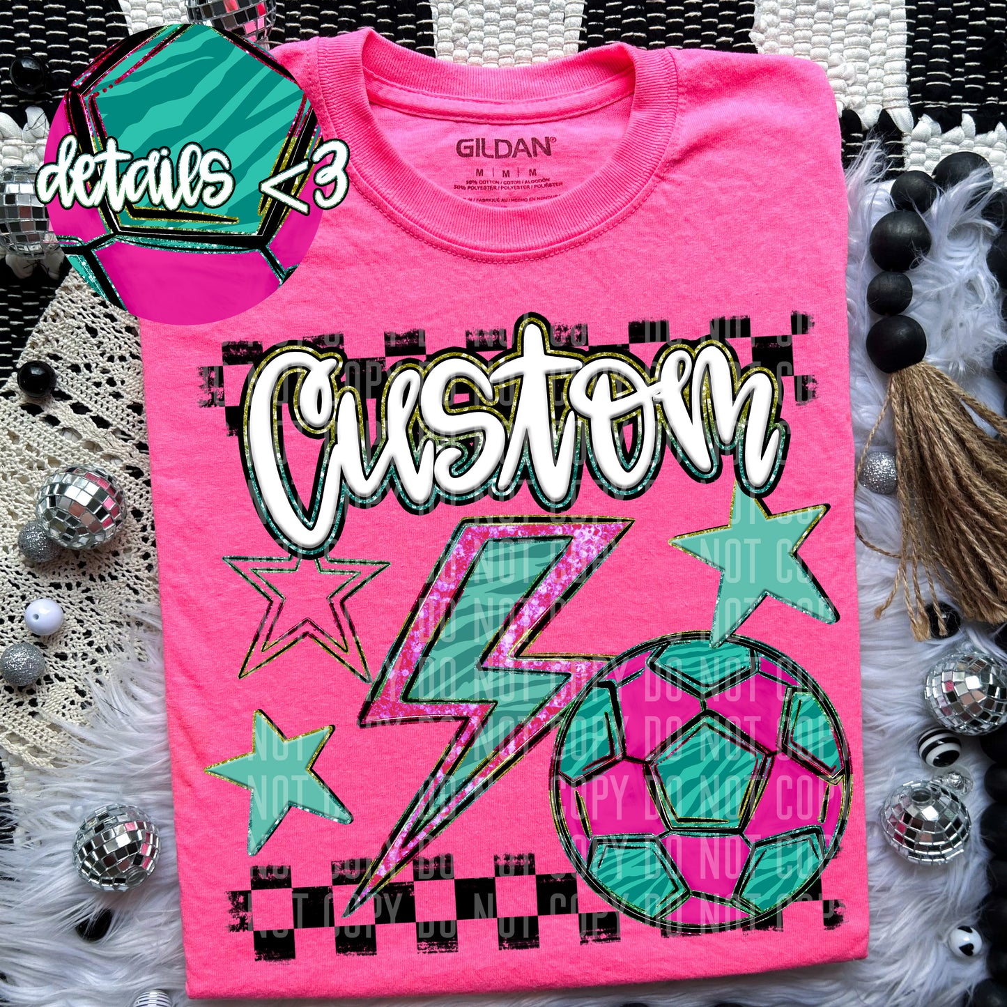 Soccer Rainbow Bolt - Dropdown Digital Download 300DPI PNG FILE