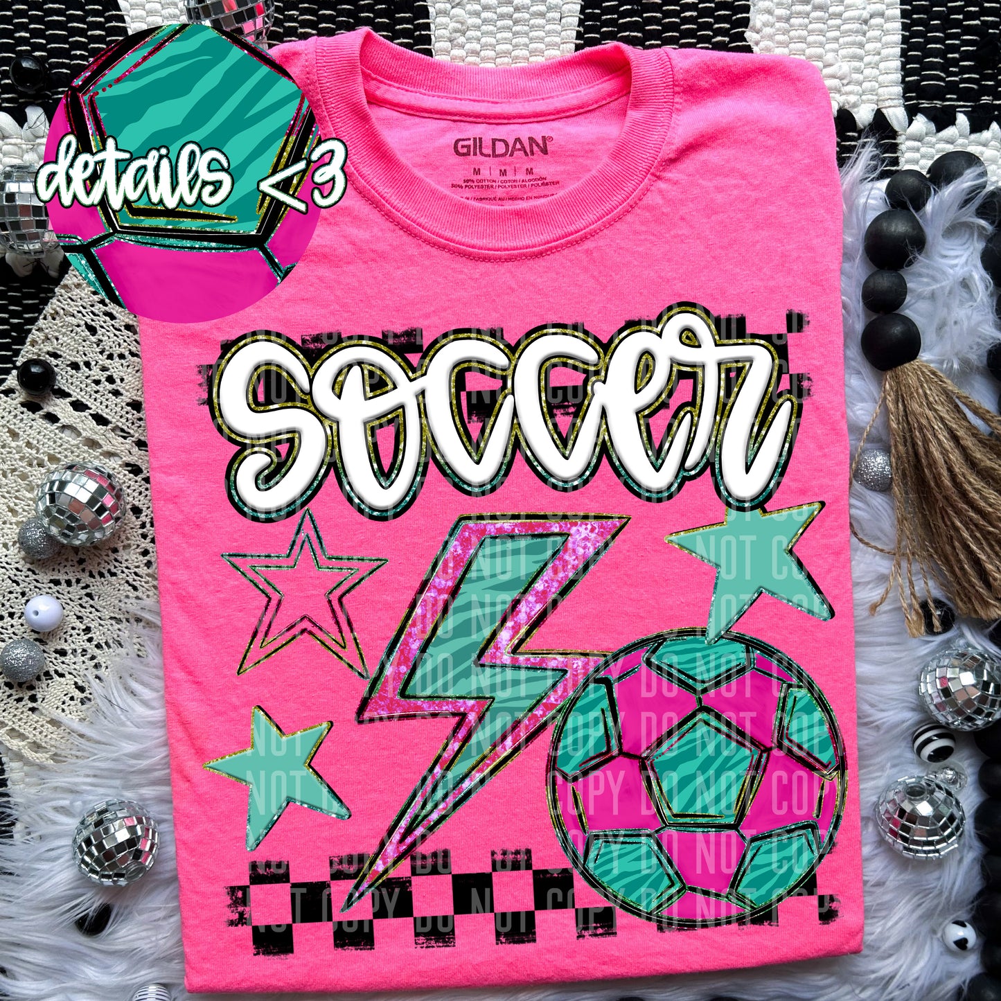 Soccer Rainbow Bolt - Dropdown Digital Download 300DPI PNG FILE