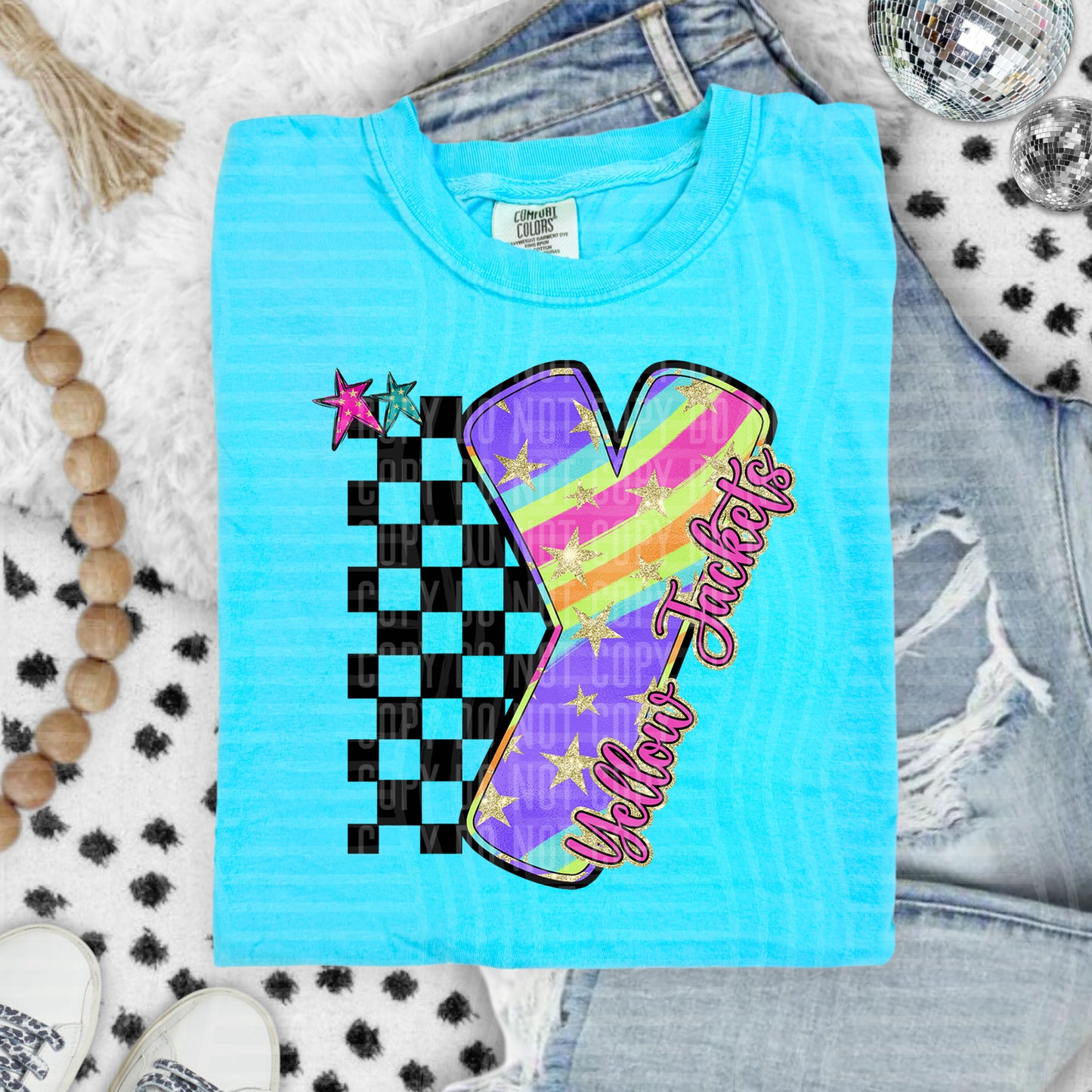 Rainbow Swirl Initial -Dropdown + Custom option - Digital Download 300DPI PNG FILE