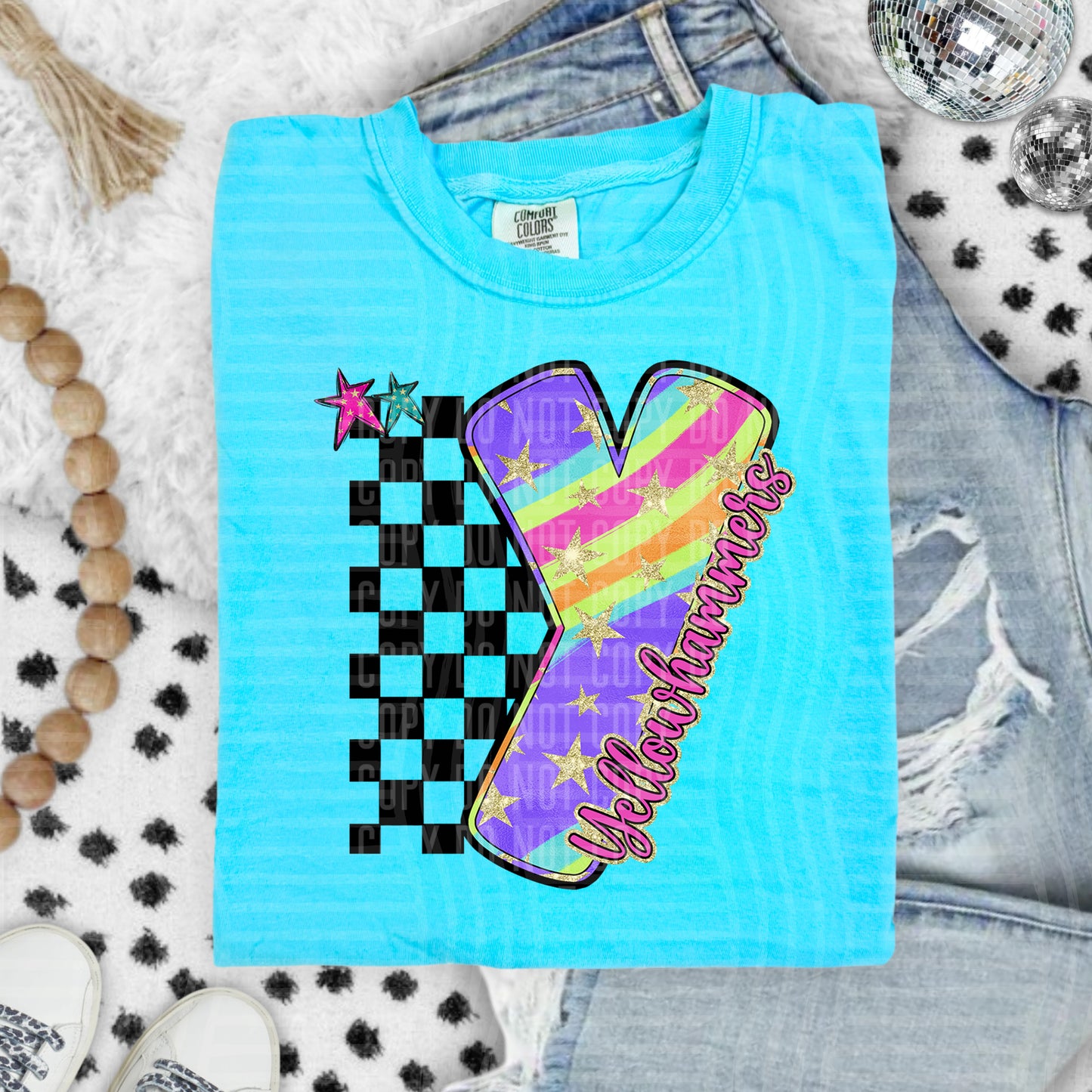 Rainbow Swirl Initial -Dropdown + Custom option - Digital Download 300DPI PNG FILE