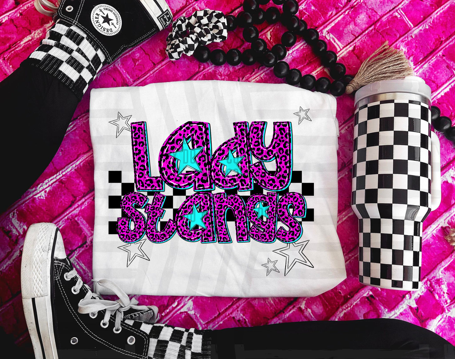 Pink checks - Dropdown + CUSTOM - Digital Download 300DPI PNG FILE